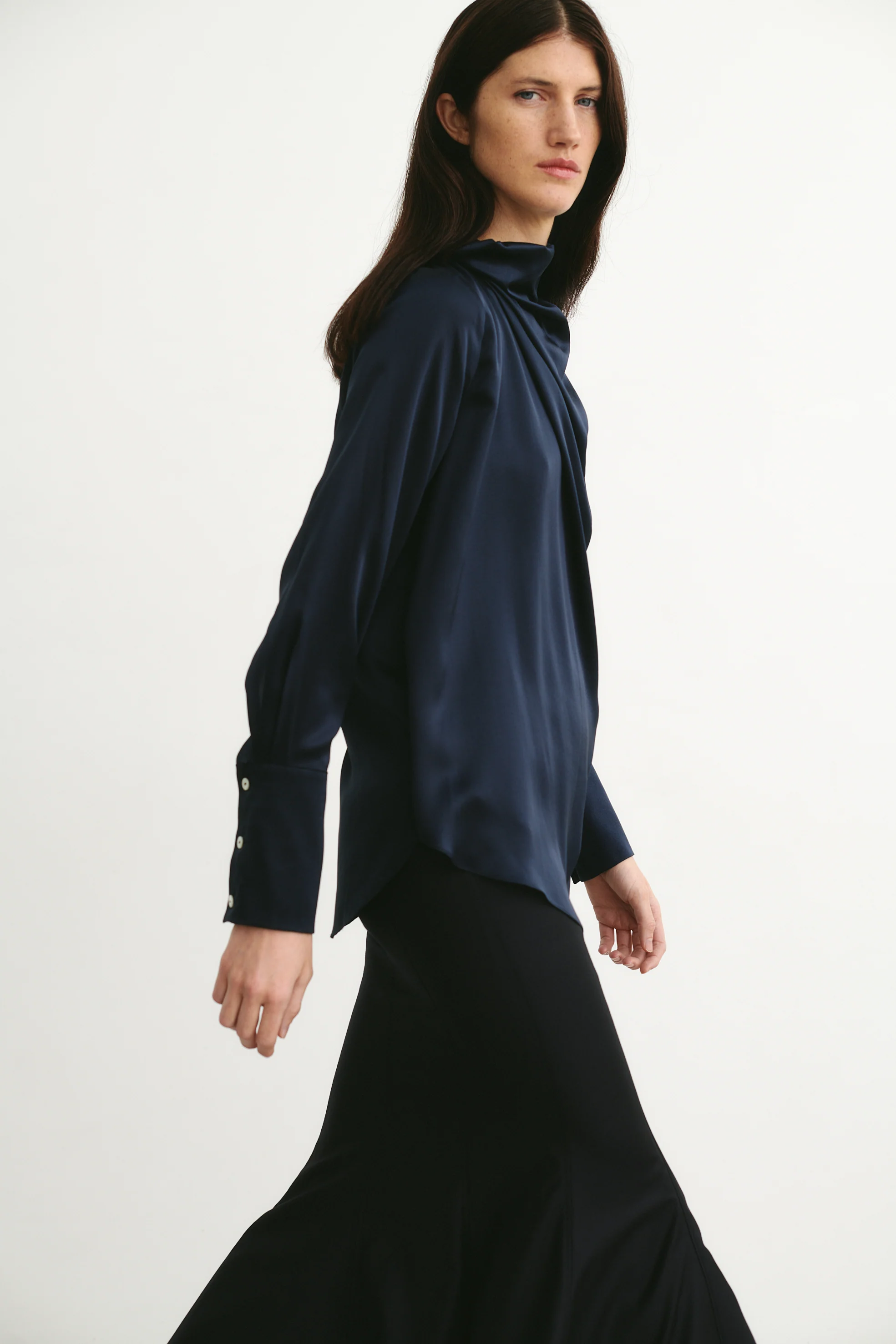 Anne Midi Skirt Black - Image 3
