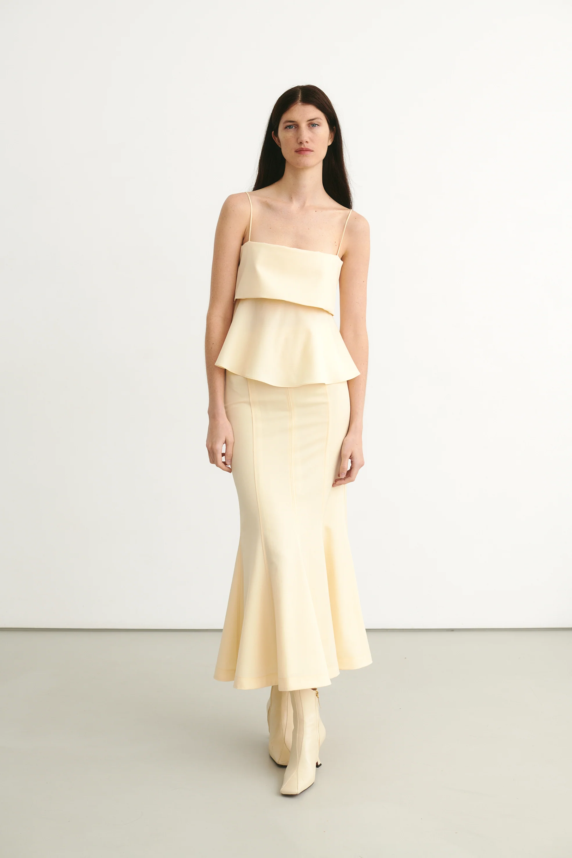 Anne Midi Skirt Butter Cream - Image 2
