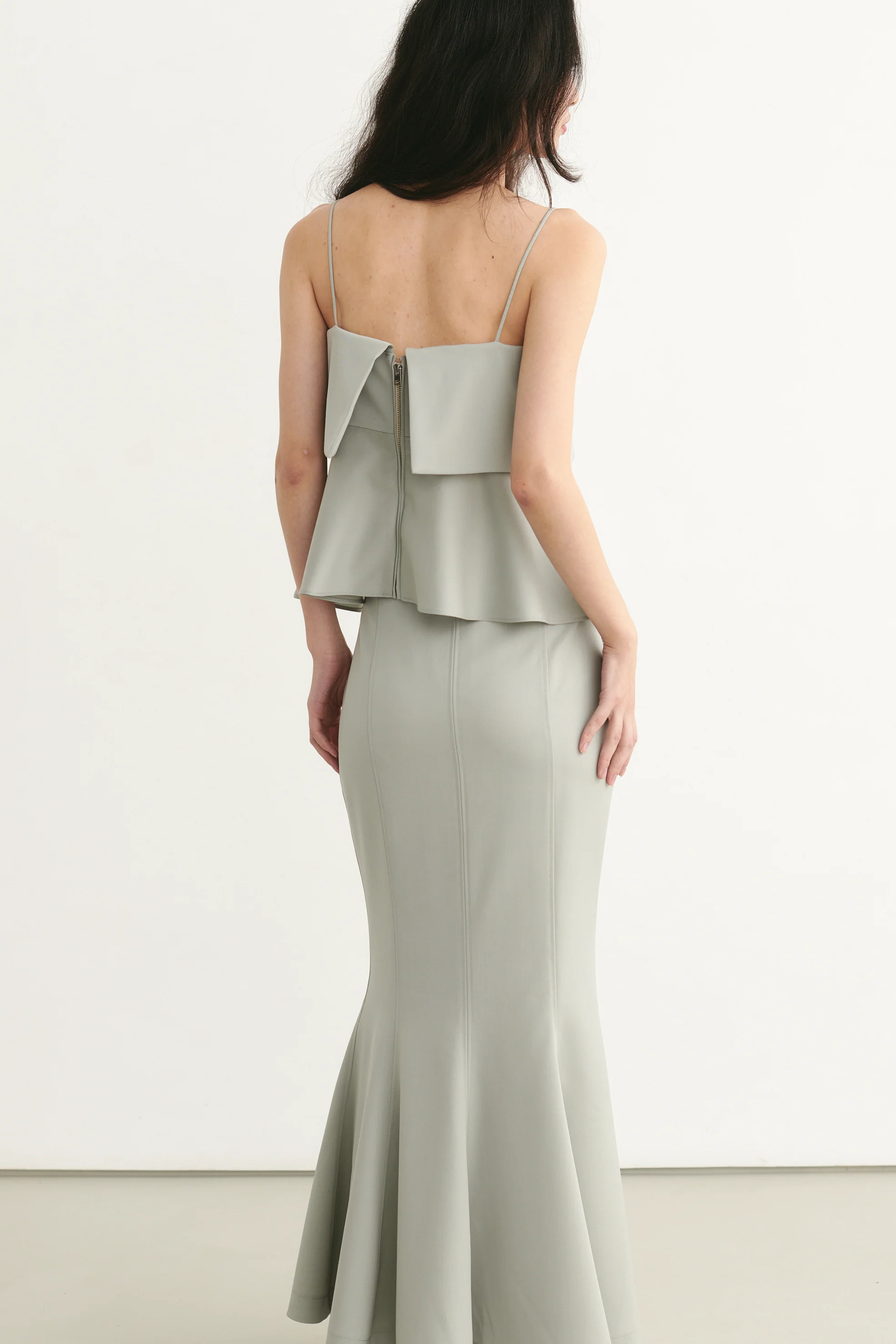 Anne Midi Skirt Grey - Image 3