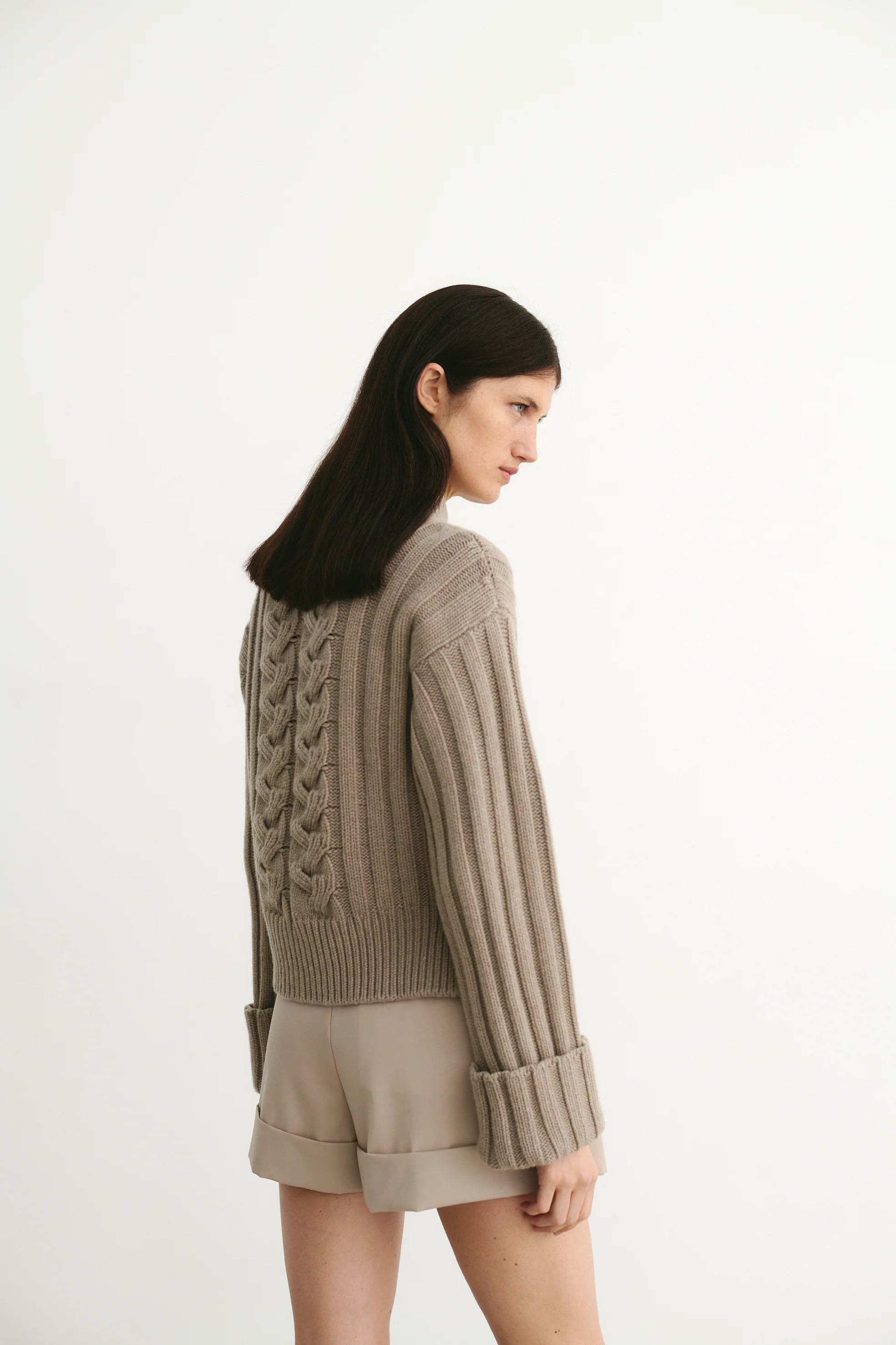 Courchevel Sweater Taupe - Image 4