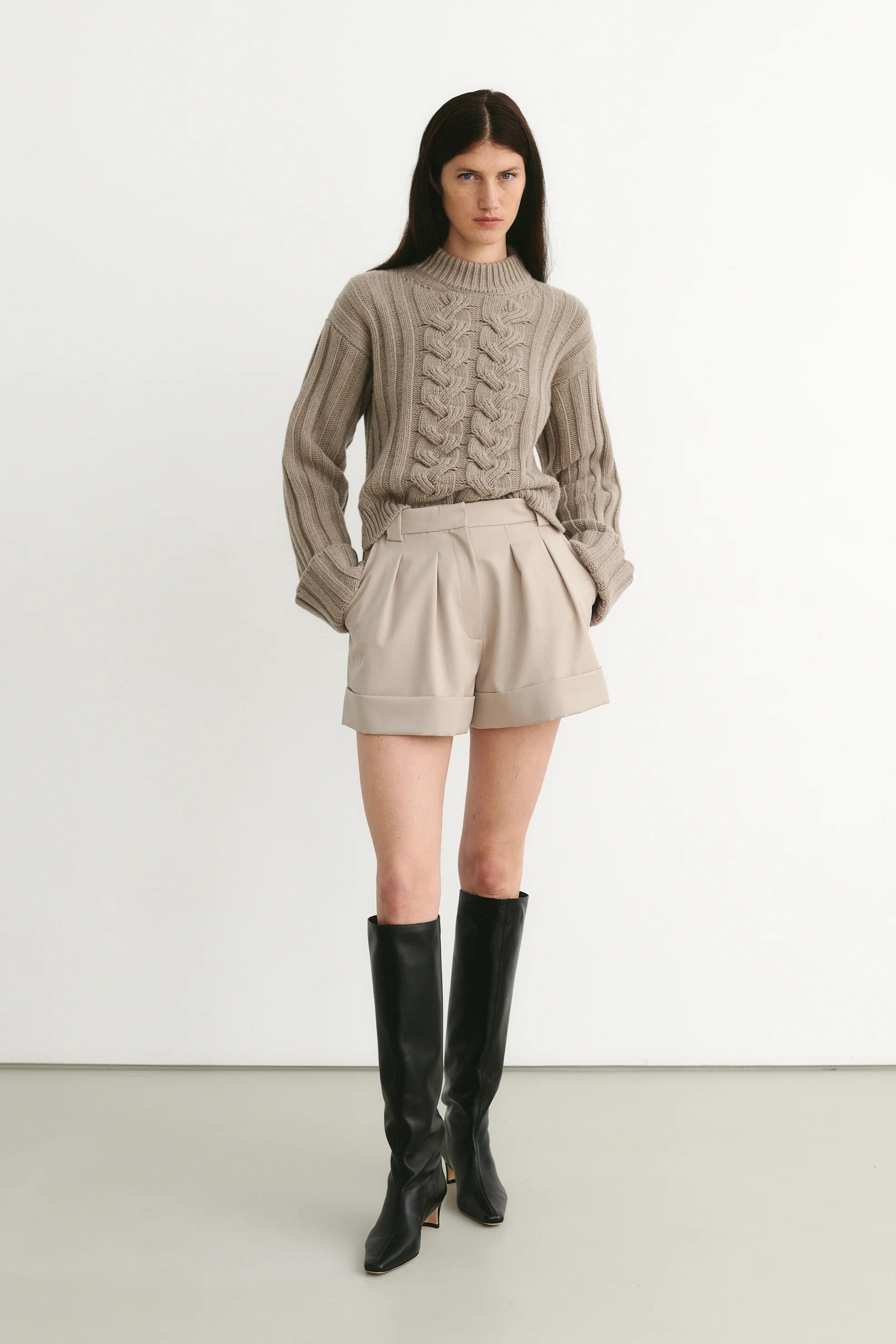 Courchevel Sweater Taupe - Image 5