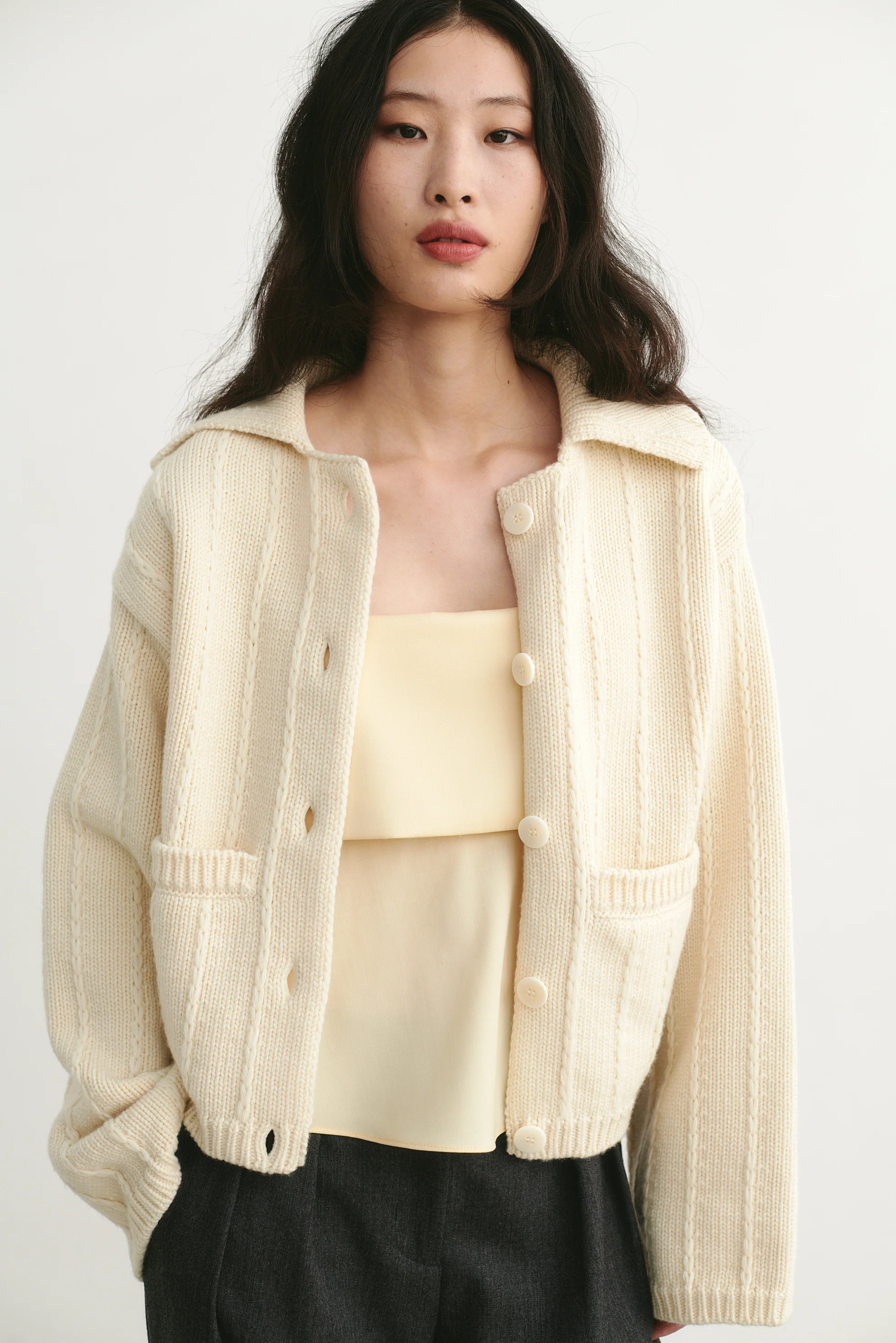 Daphne Cardigan Ivory - Image 2