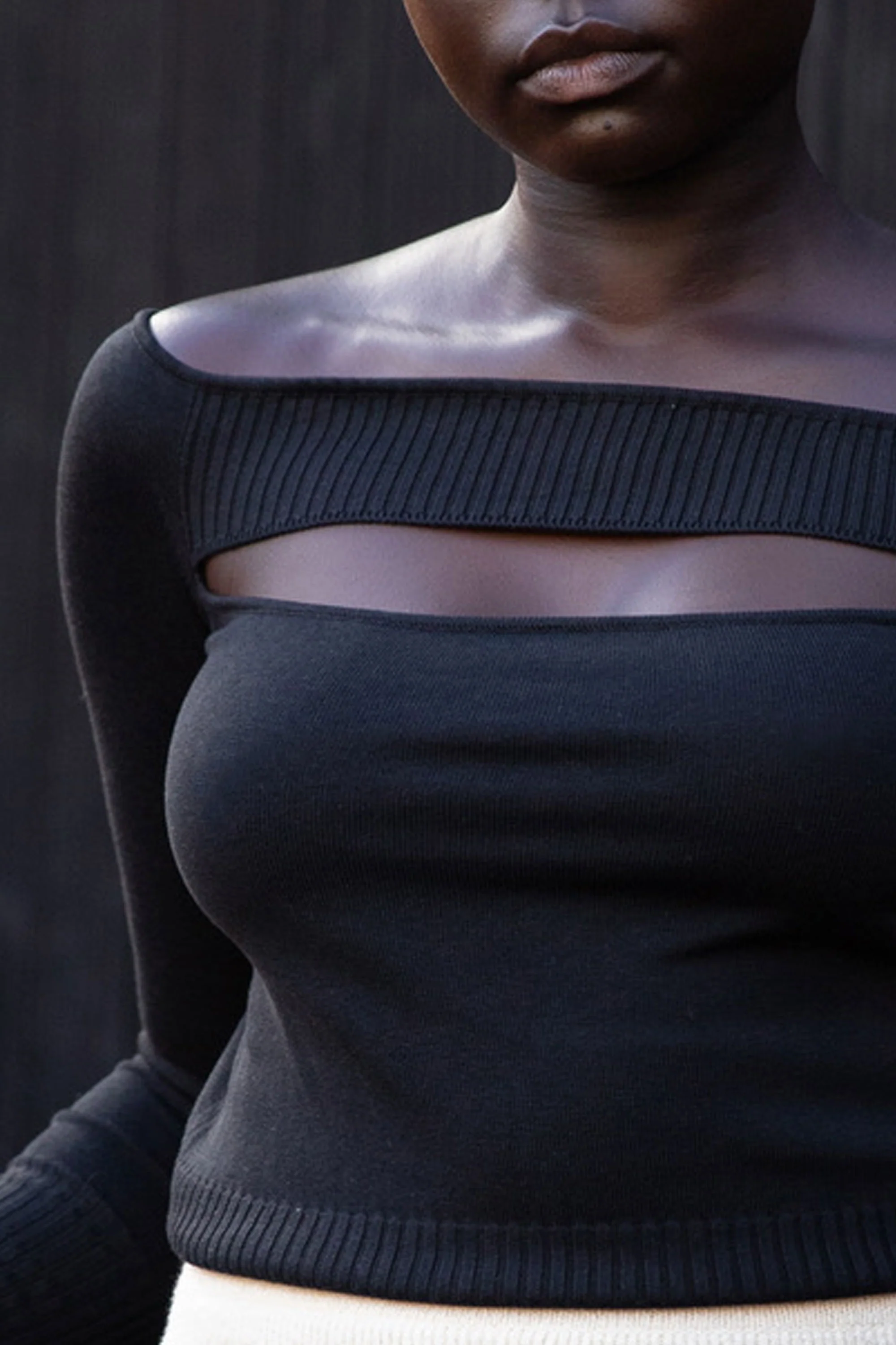 Day-To-Night Knit Top Black - Image 3