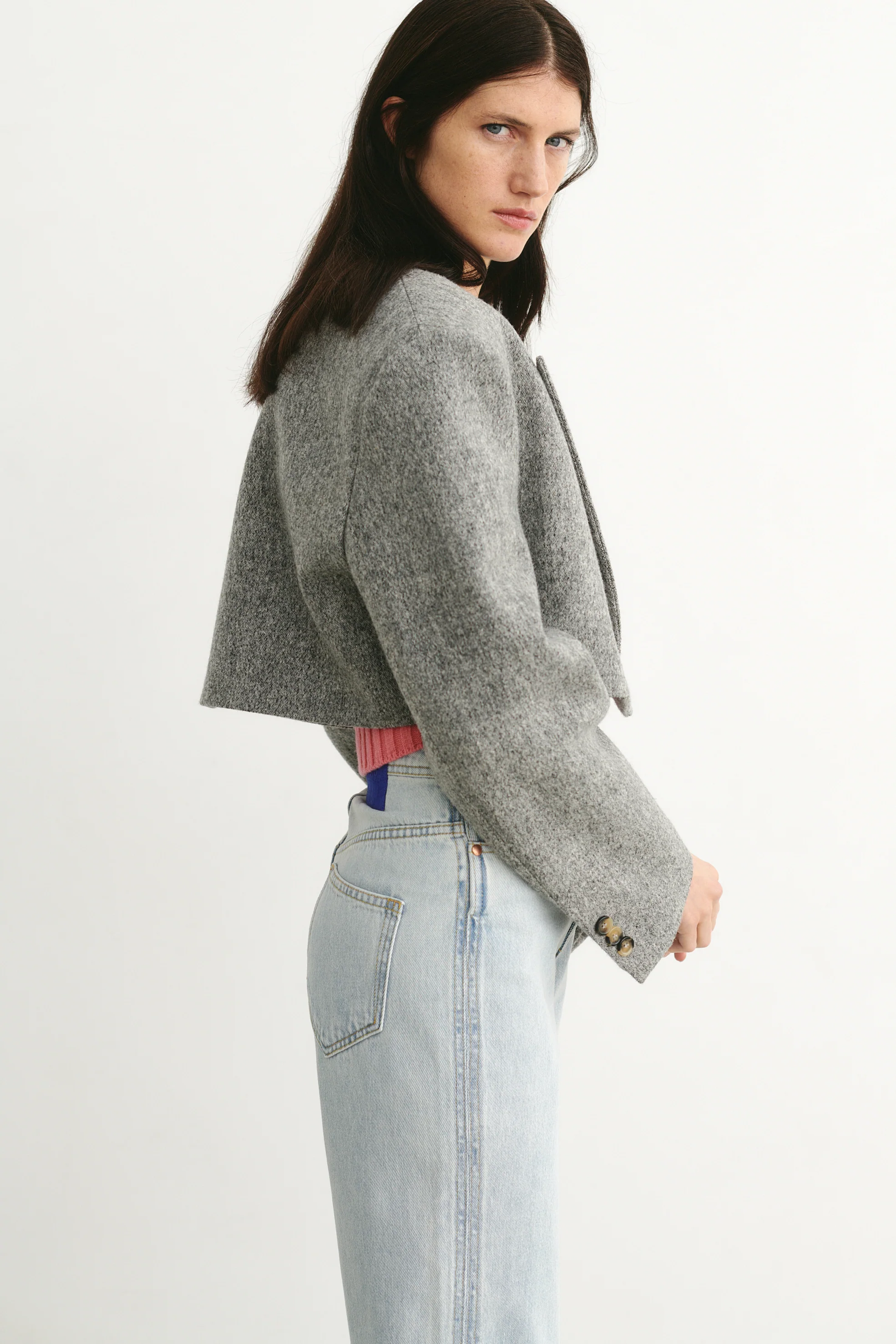 Elizabeth Blazer Grey - Image 2