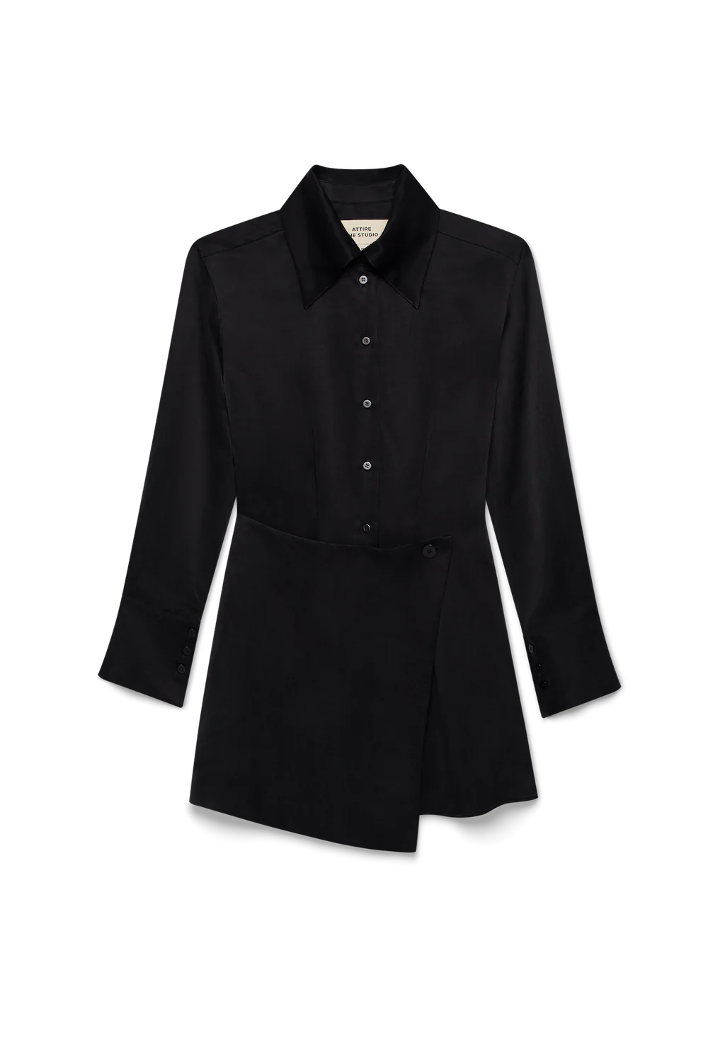 Ruby Shirt Dress Black - Image 5