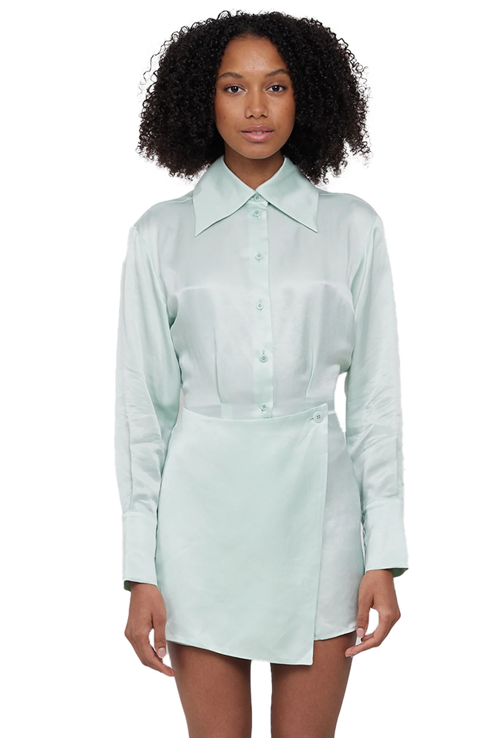 Ruby Shirt Dress Mint - Image 4