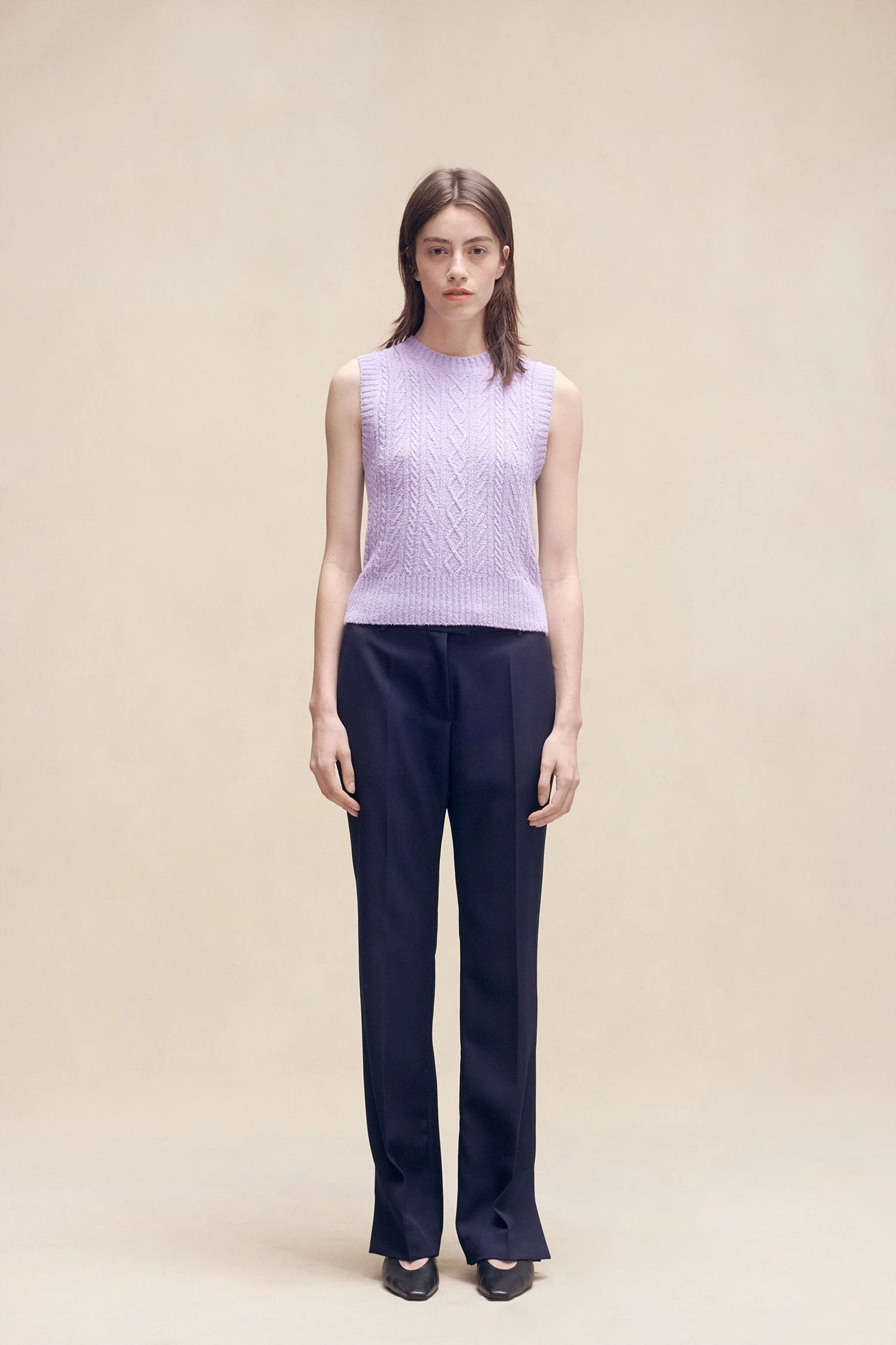 Feli Sleeveless Sweater Lavender - Image 2