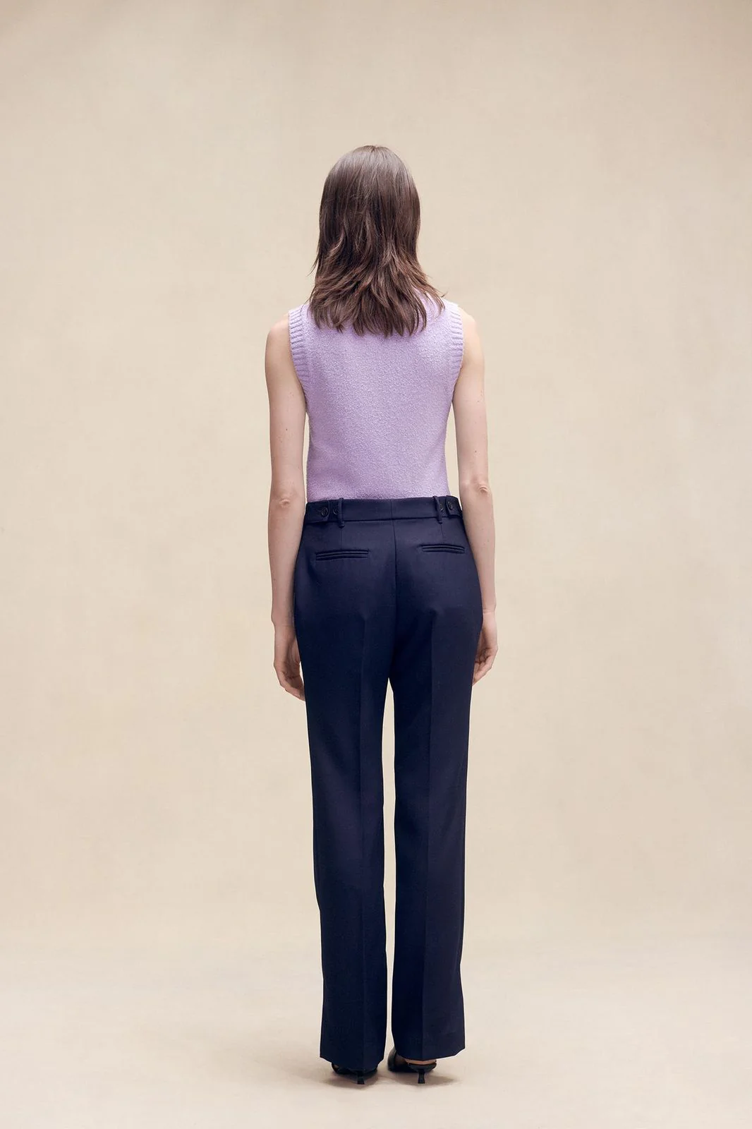 Feli Sleeveless Sweater Lavender - Image 4