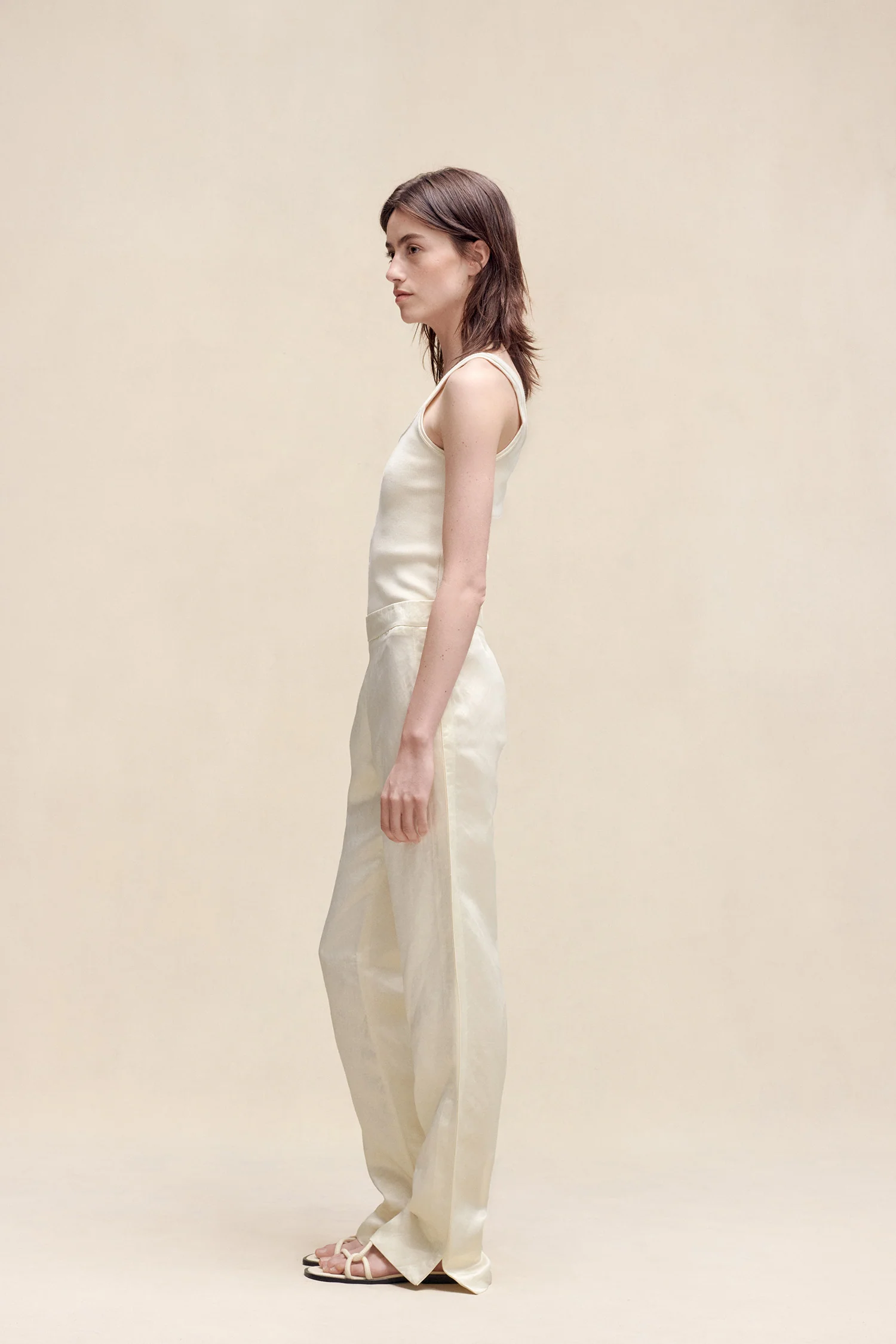 Frida Trousers Ivory - Image 3