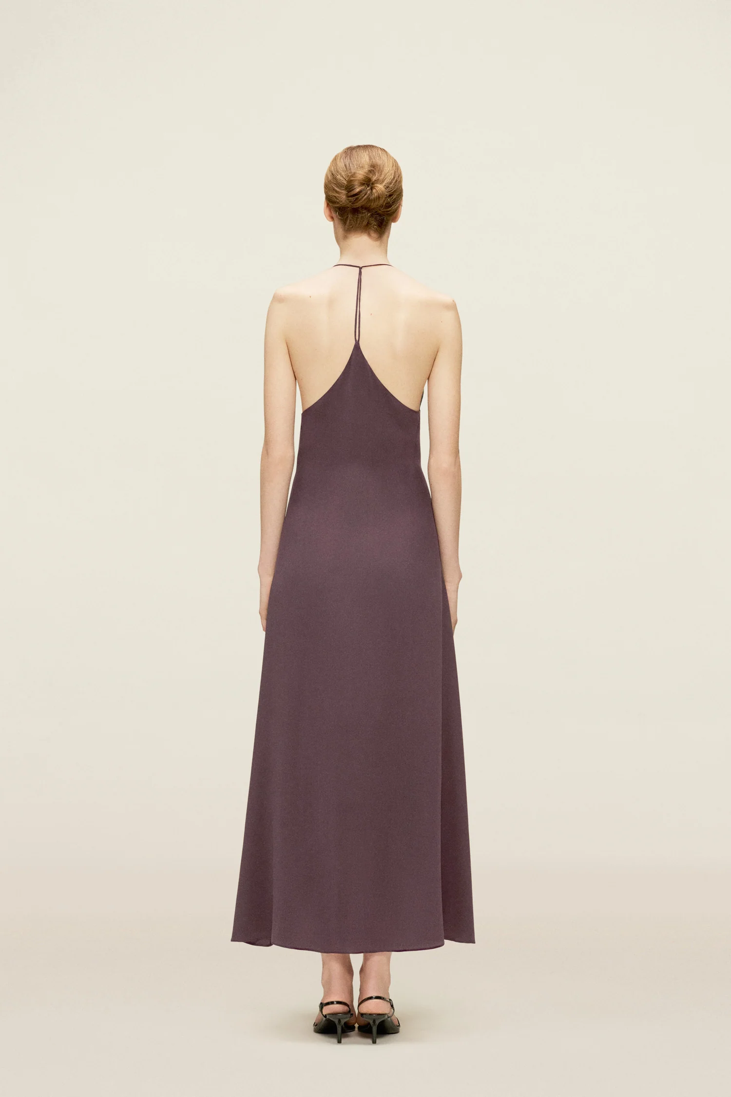 Holly Dress Aubergine - Image 4