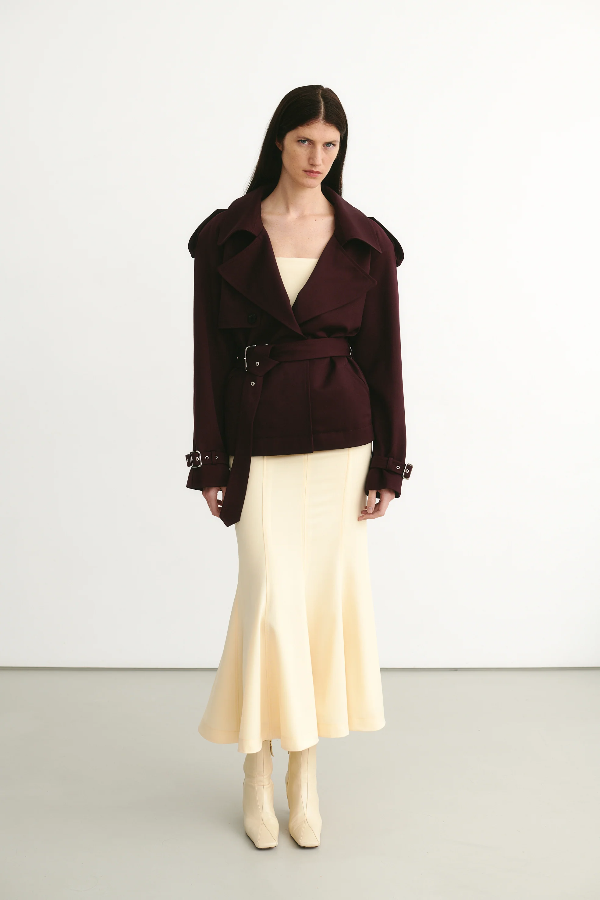 Iggy Wool Jacket Aubergine - Image 2