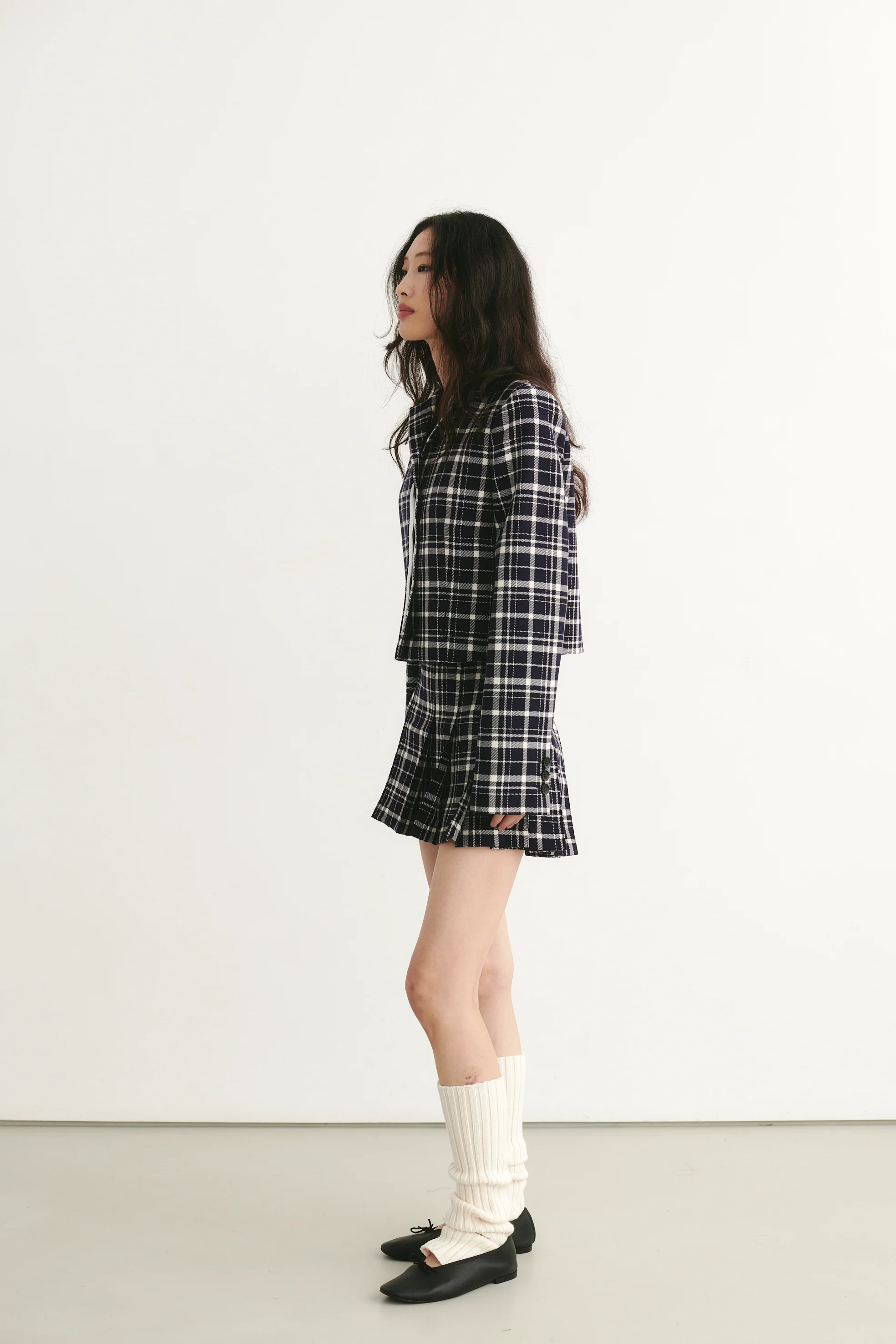 Ivana Pleated Mini Skirt Checked - Image 4