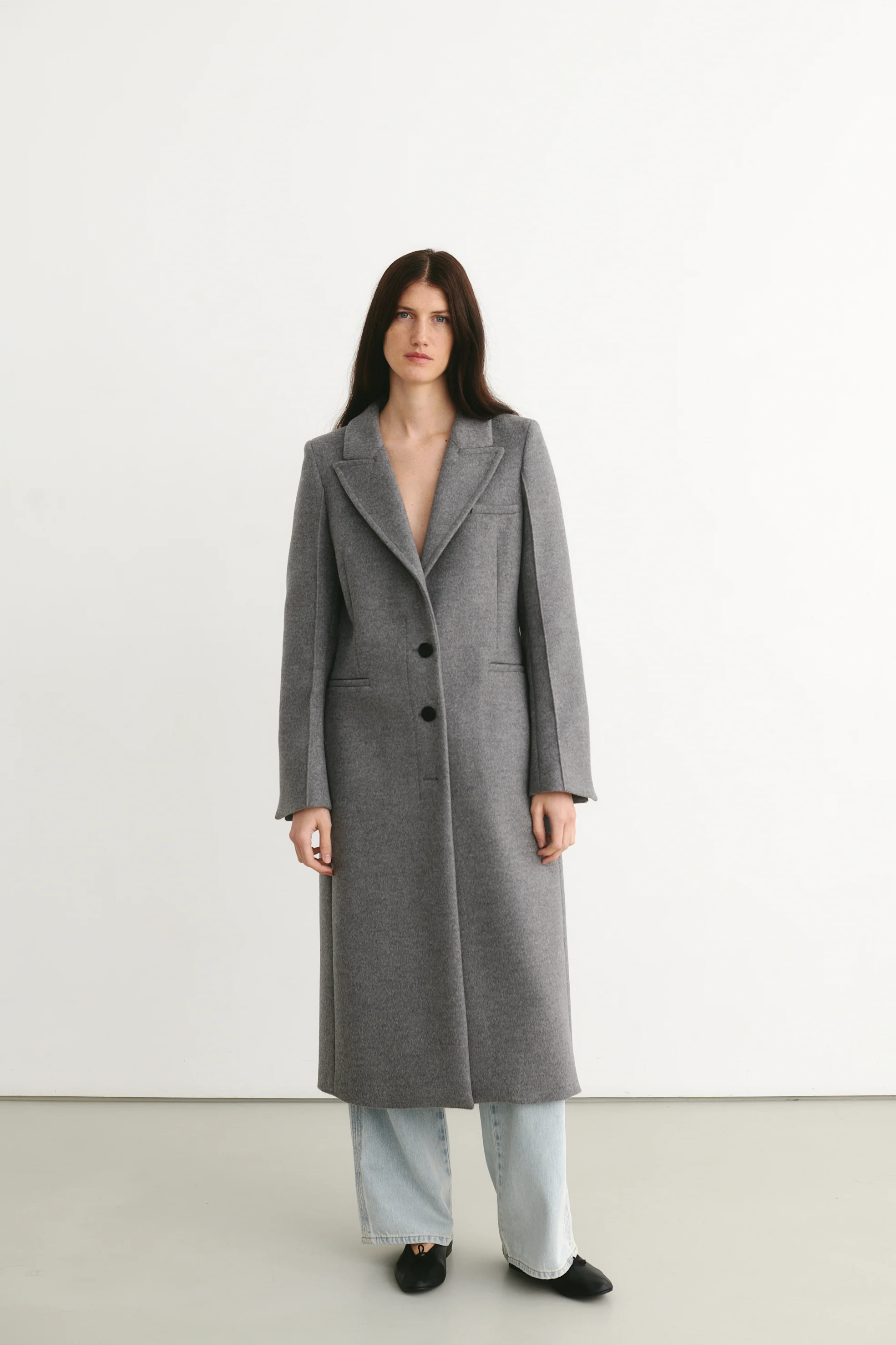 Izmir Long Coat Grey