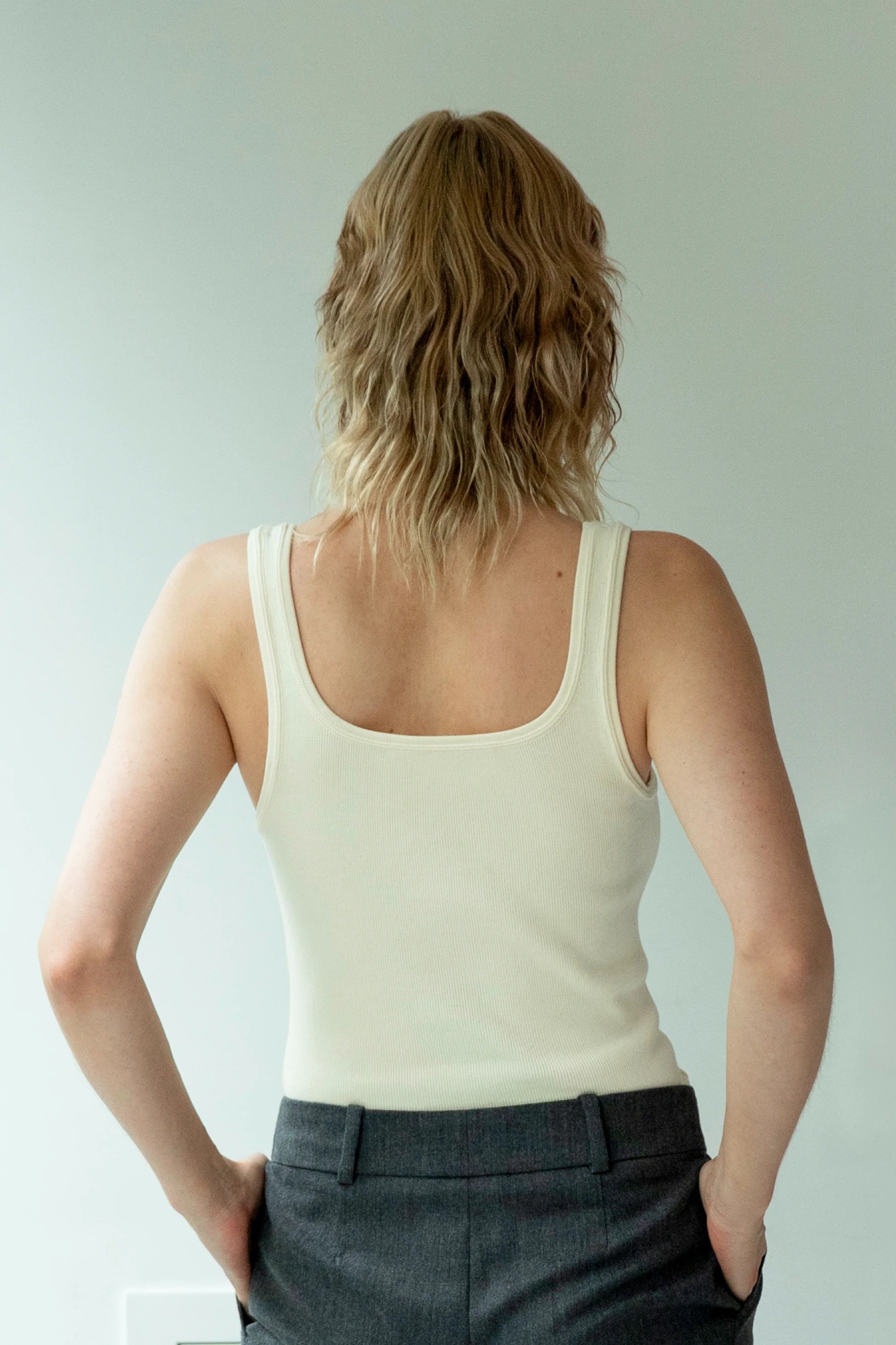 Kate Knit Tank Ivory - Image 4