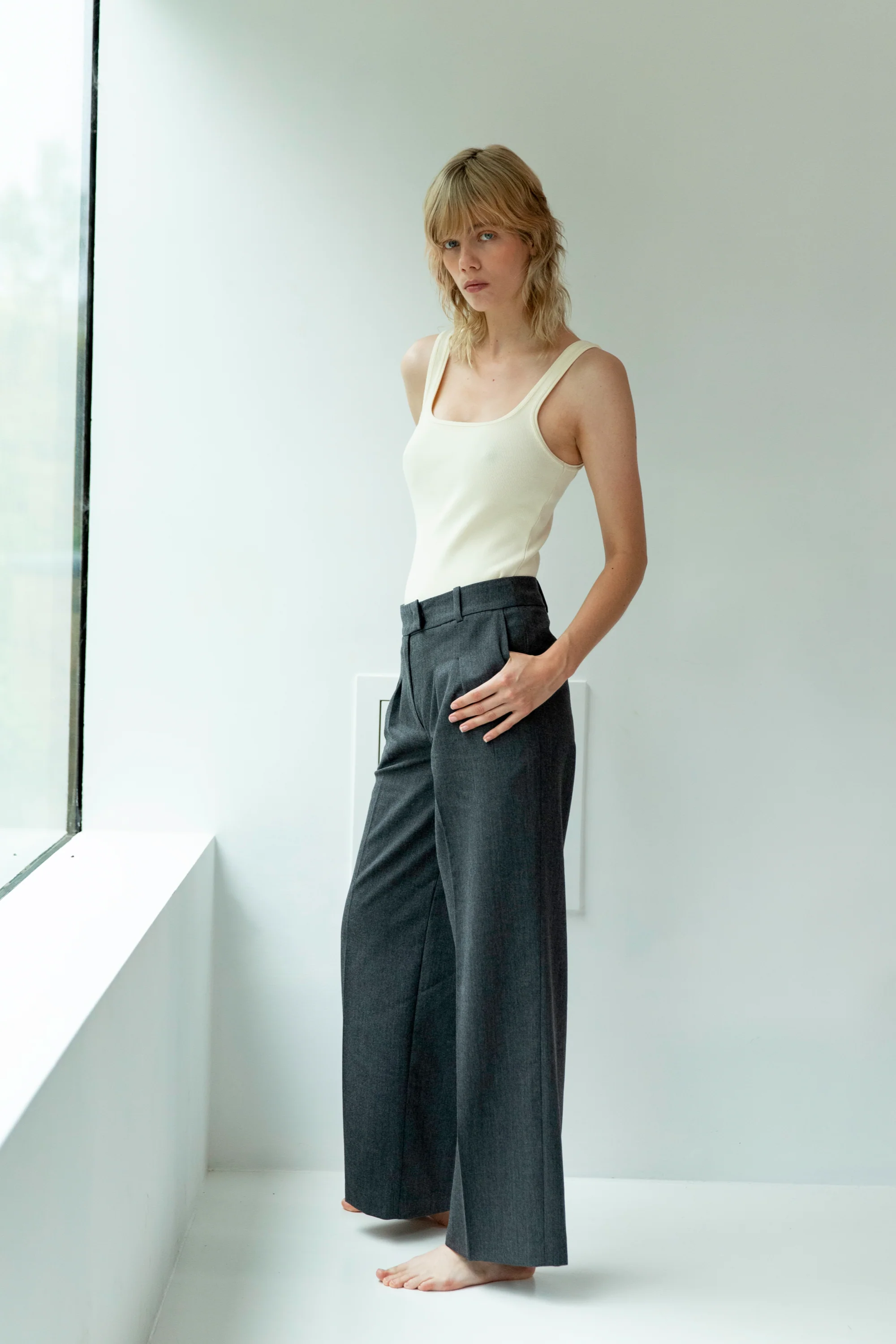 Kate Knit Tank Ivory - Image 5