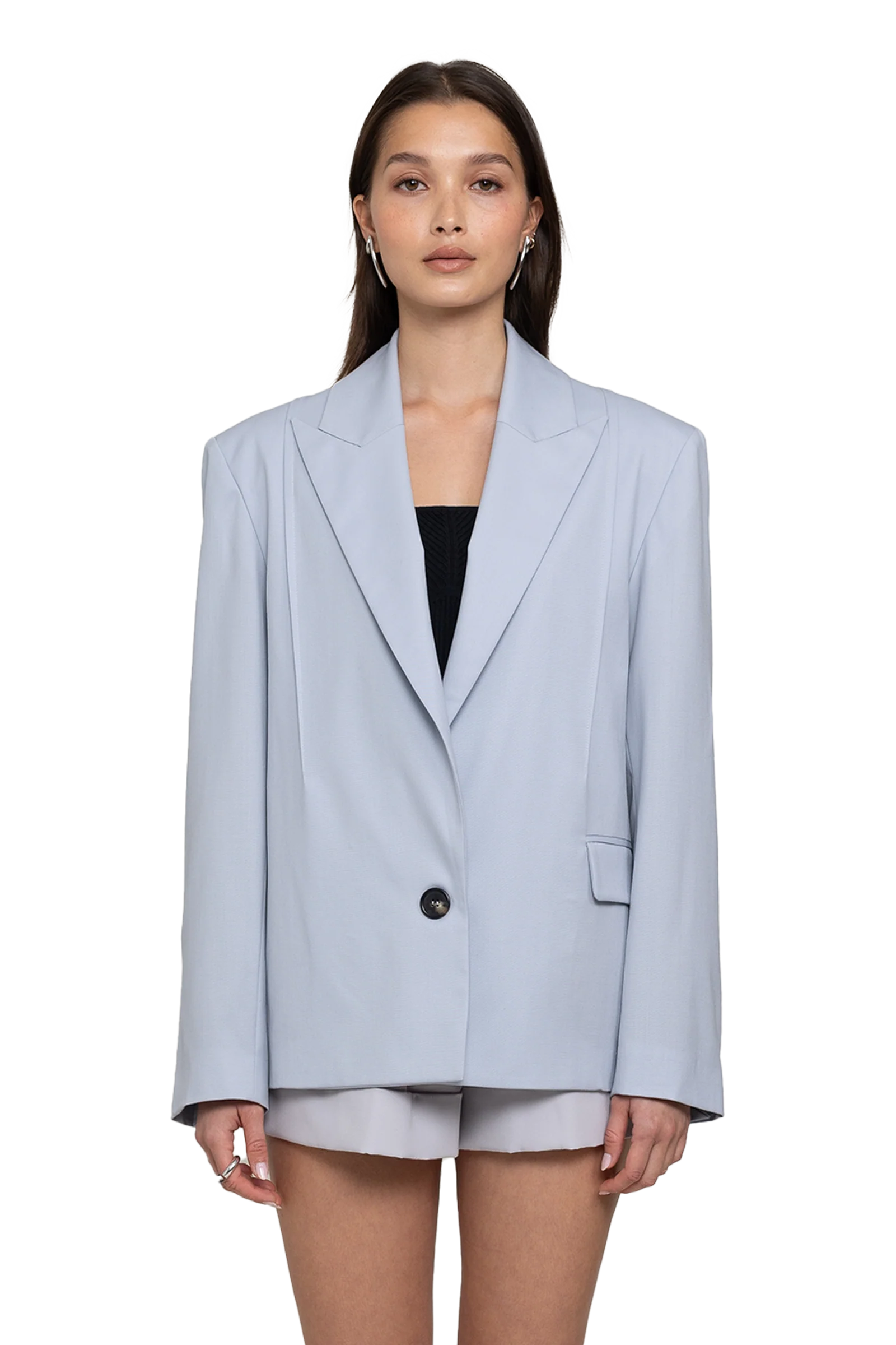 Organic Lightweight Blazer Light Blue