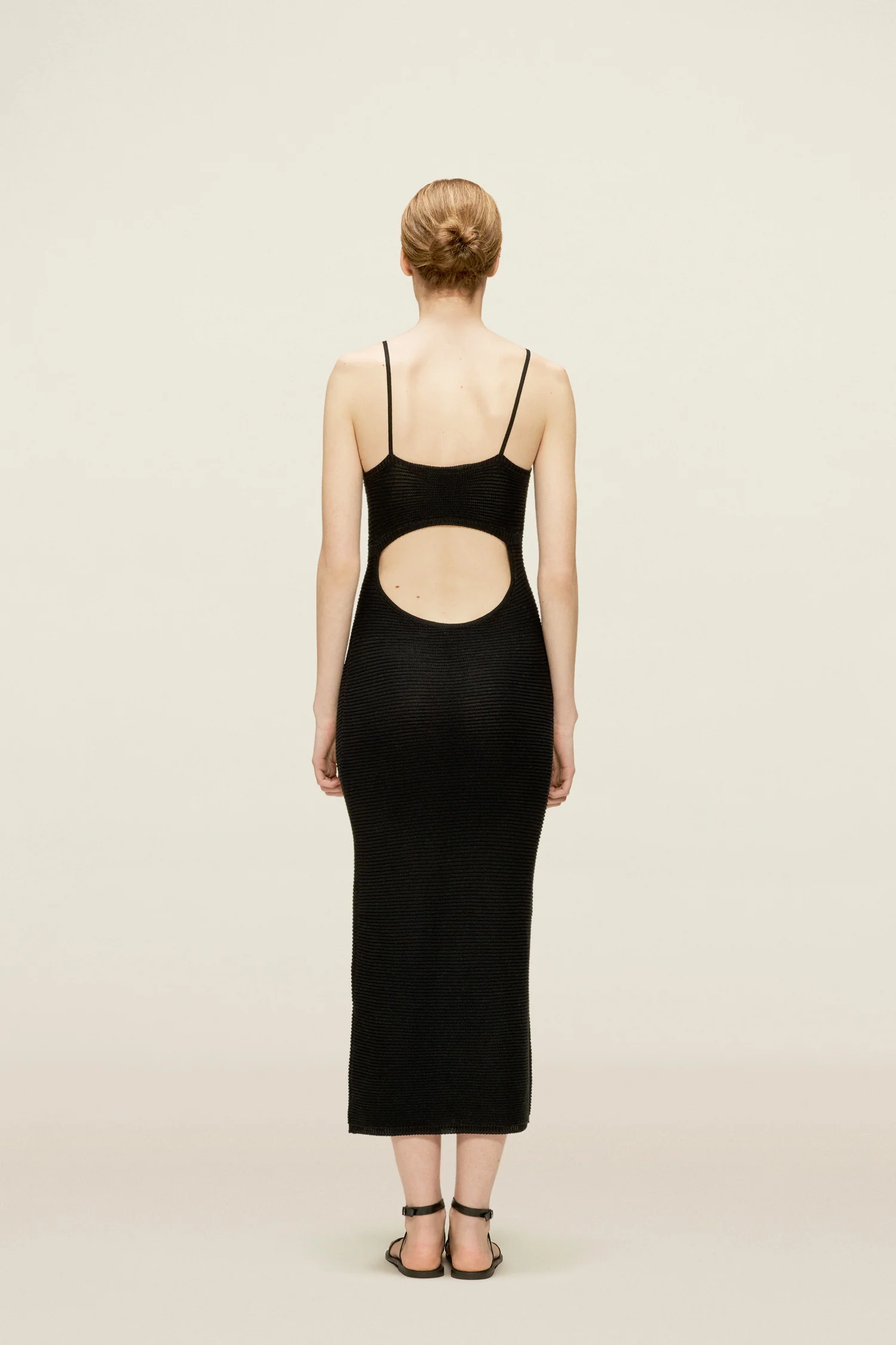 Rosie Midi Dress Black - Image 2