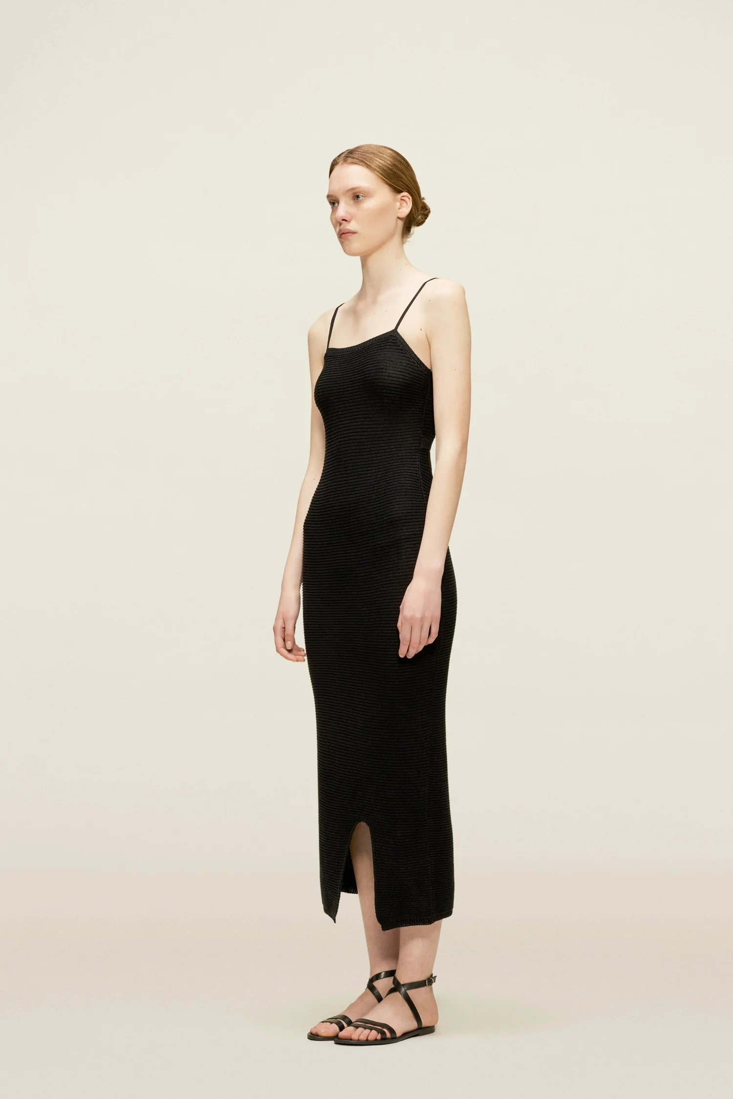 Rosie Midi Dress Black - Image 3