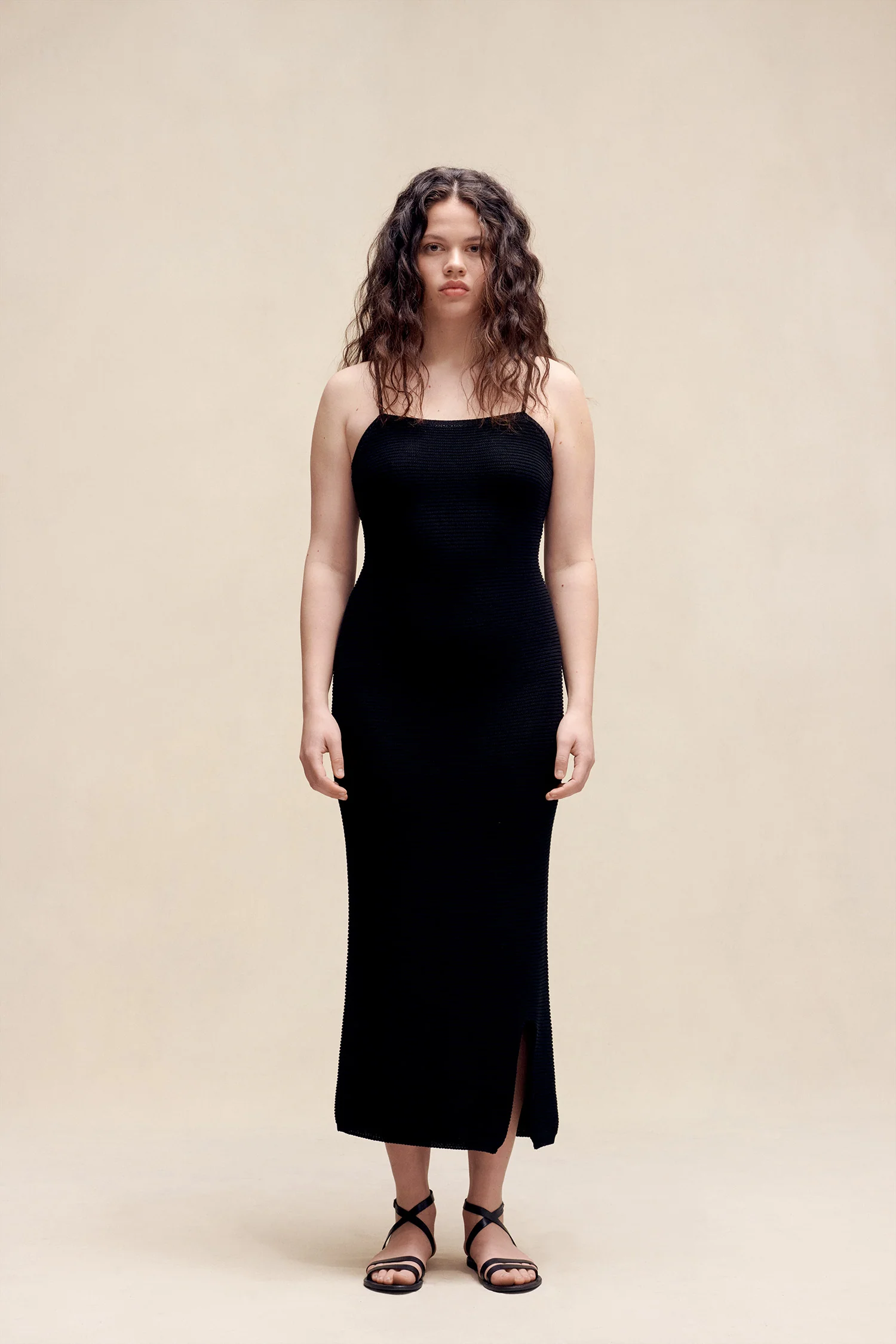 Rosie Midi Dress Black - Image 4