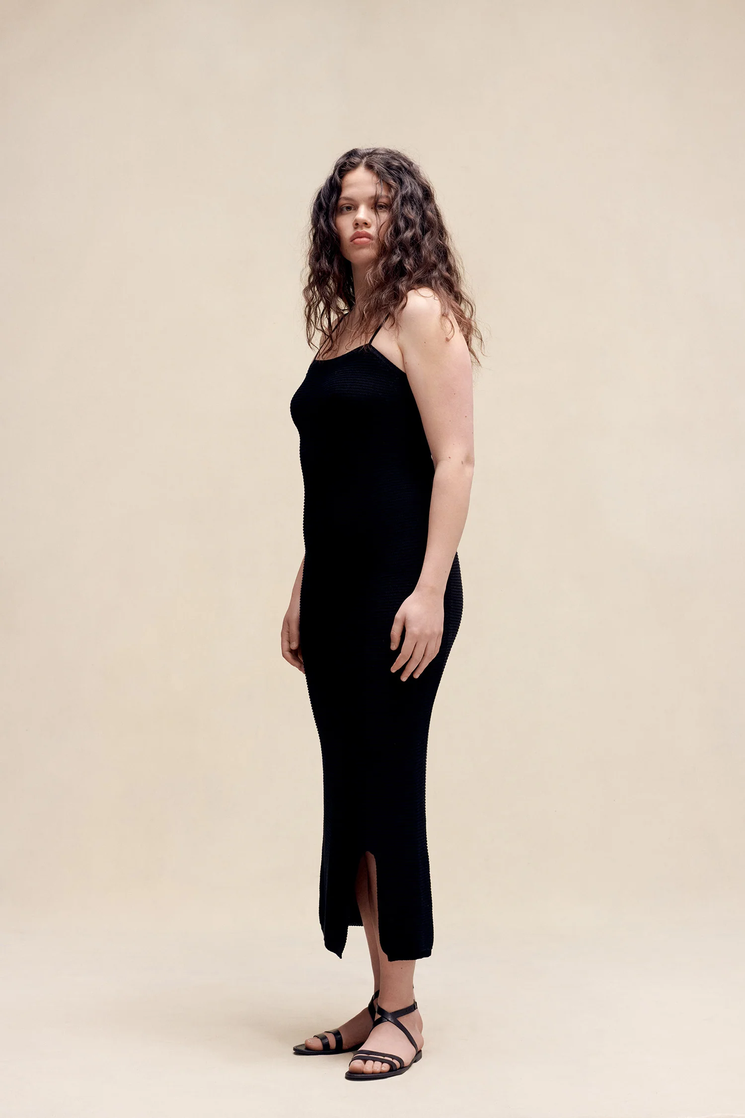 Rosie Midi Dress Black - Image 5