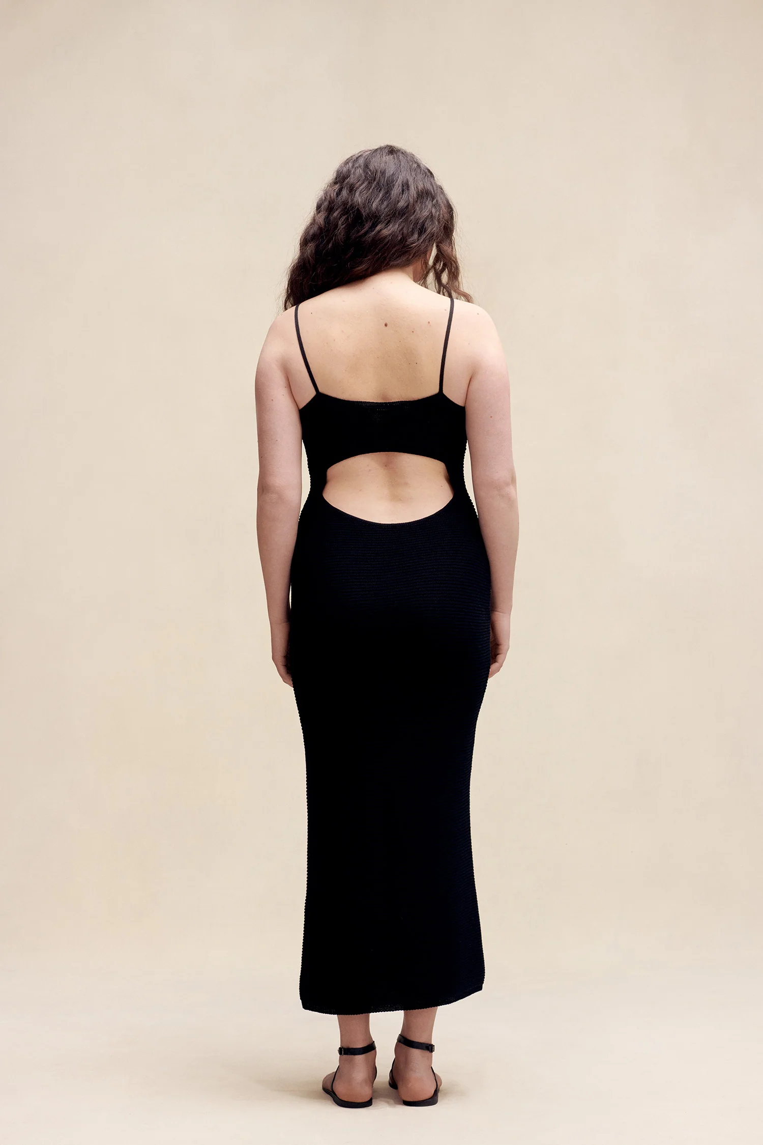 Rosie Midi Dress Black - Image 6