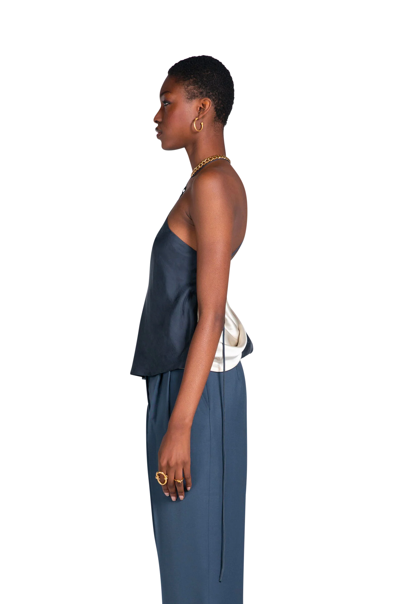 Reversible Cami Navy-White - Image 3