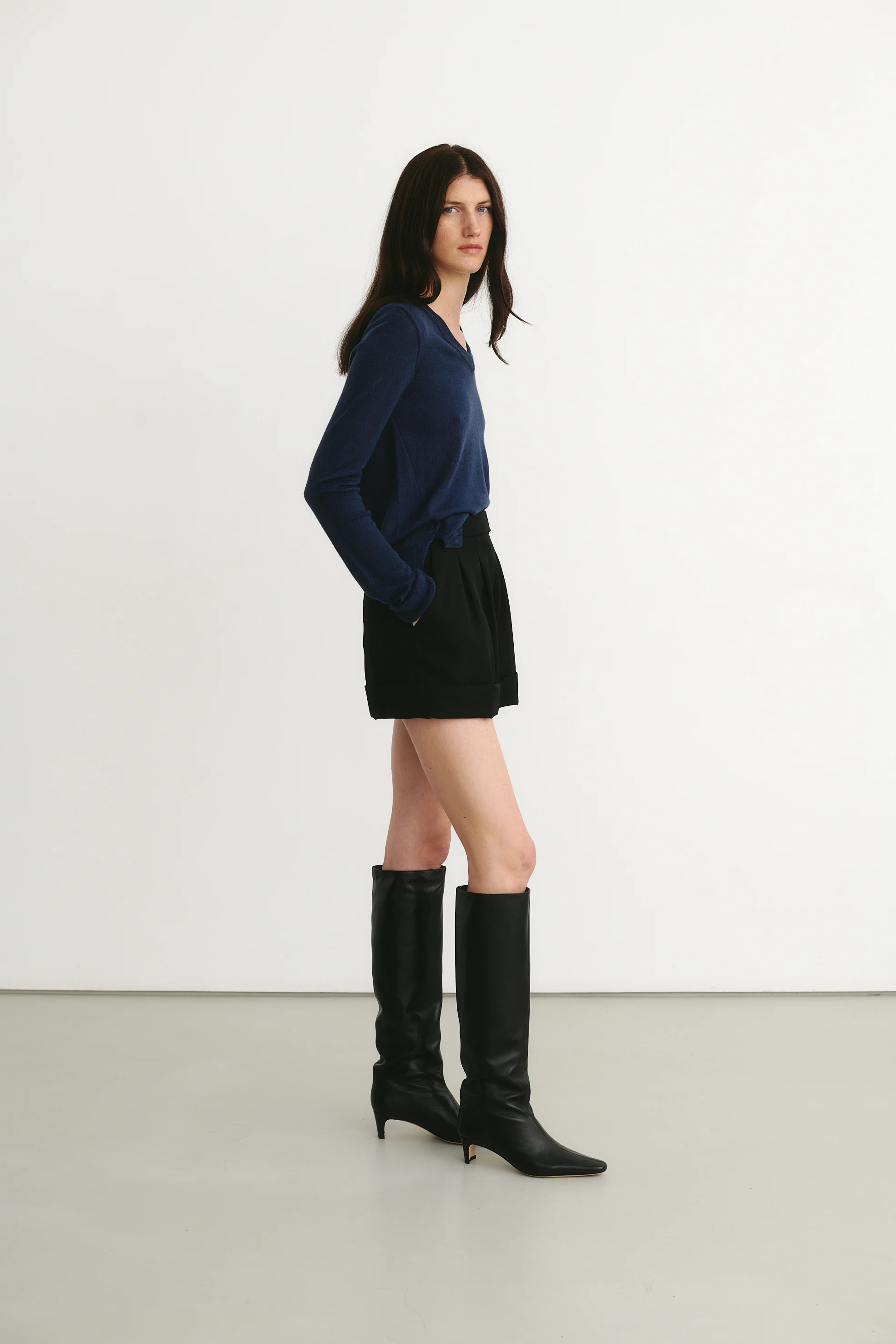 Sonia V-Neck Sweater Blue - Image 2