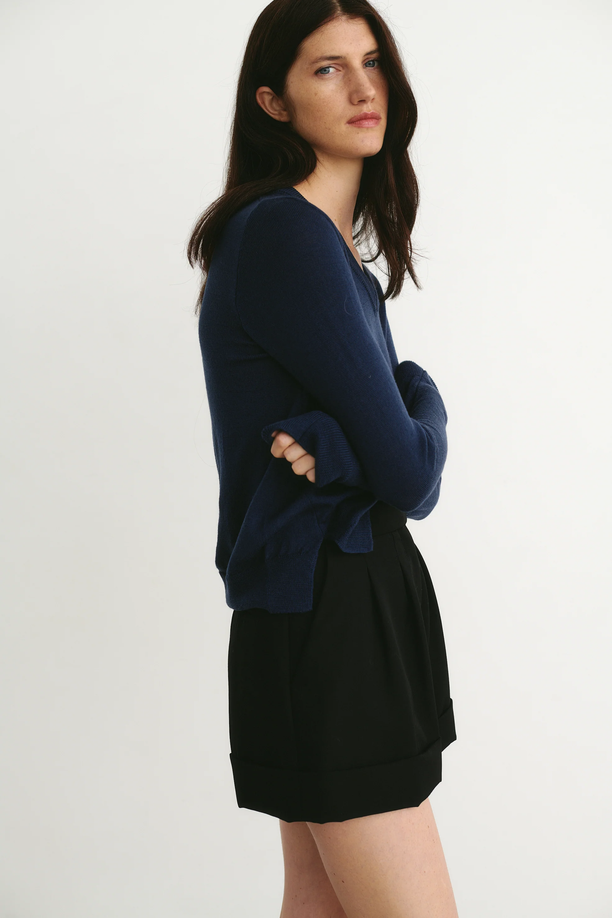 Sonia V-Neck Sweater Blue - Image 3