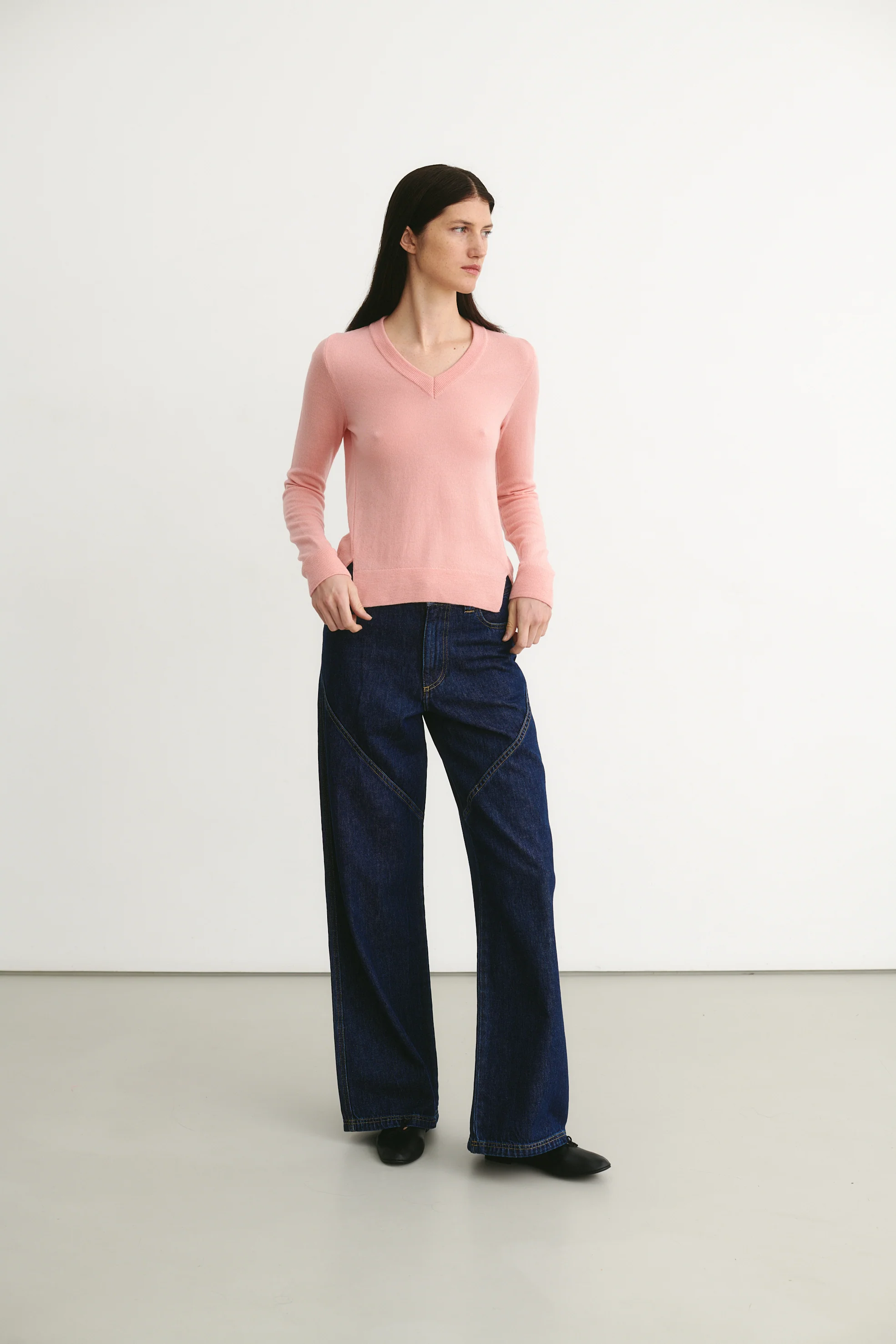 Sonia V-Neck Sweater Salmon