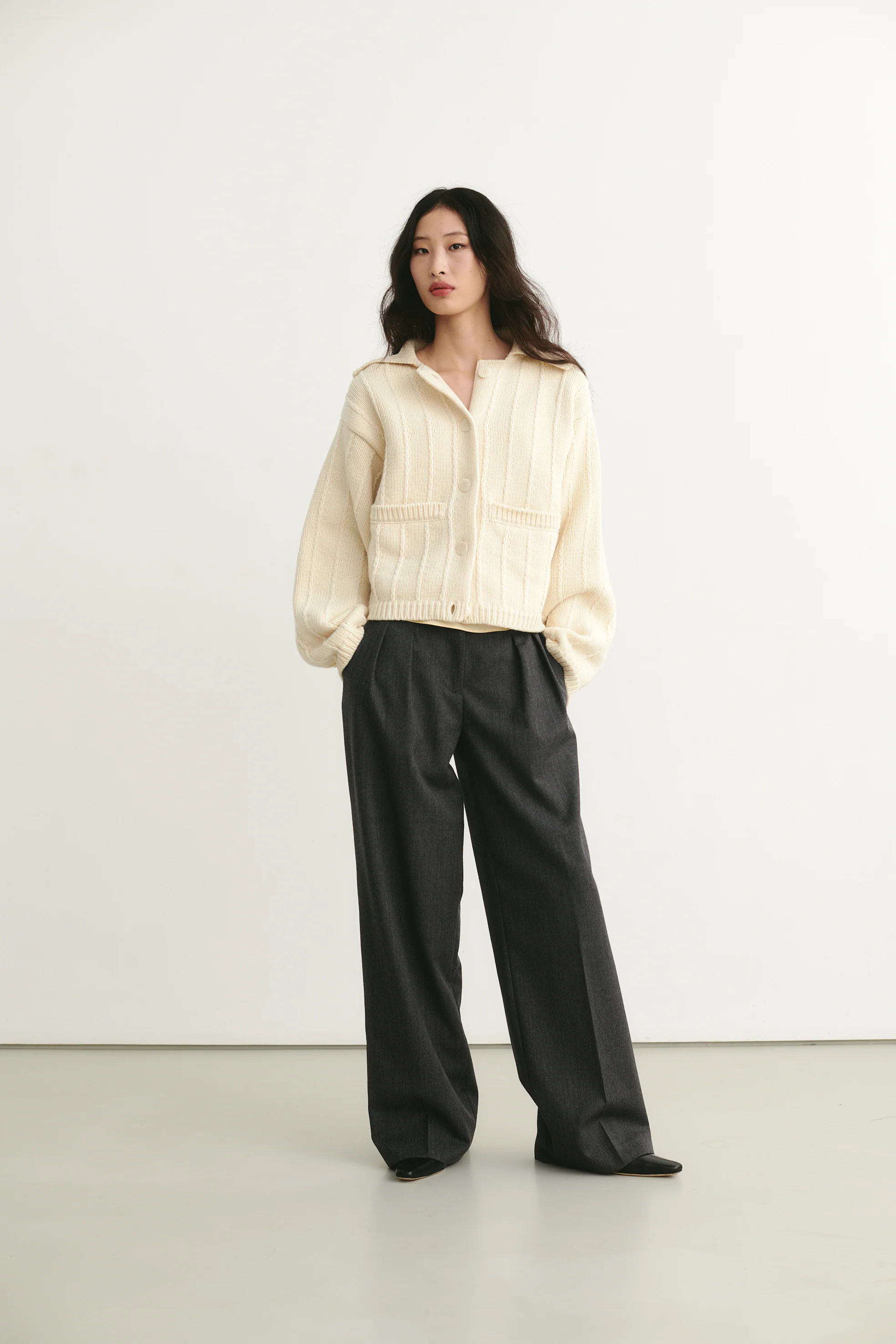 Cleveland Wool Pants Grey - Image 3
