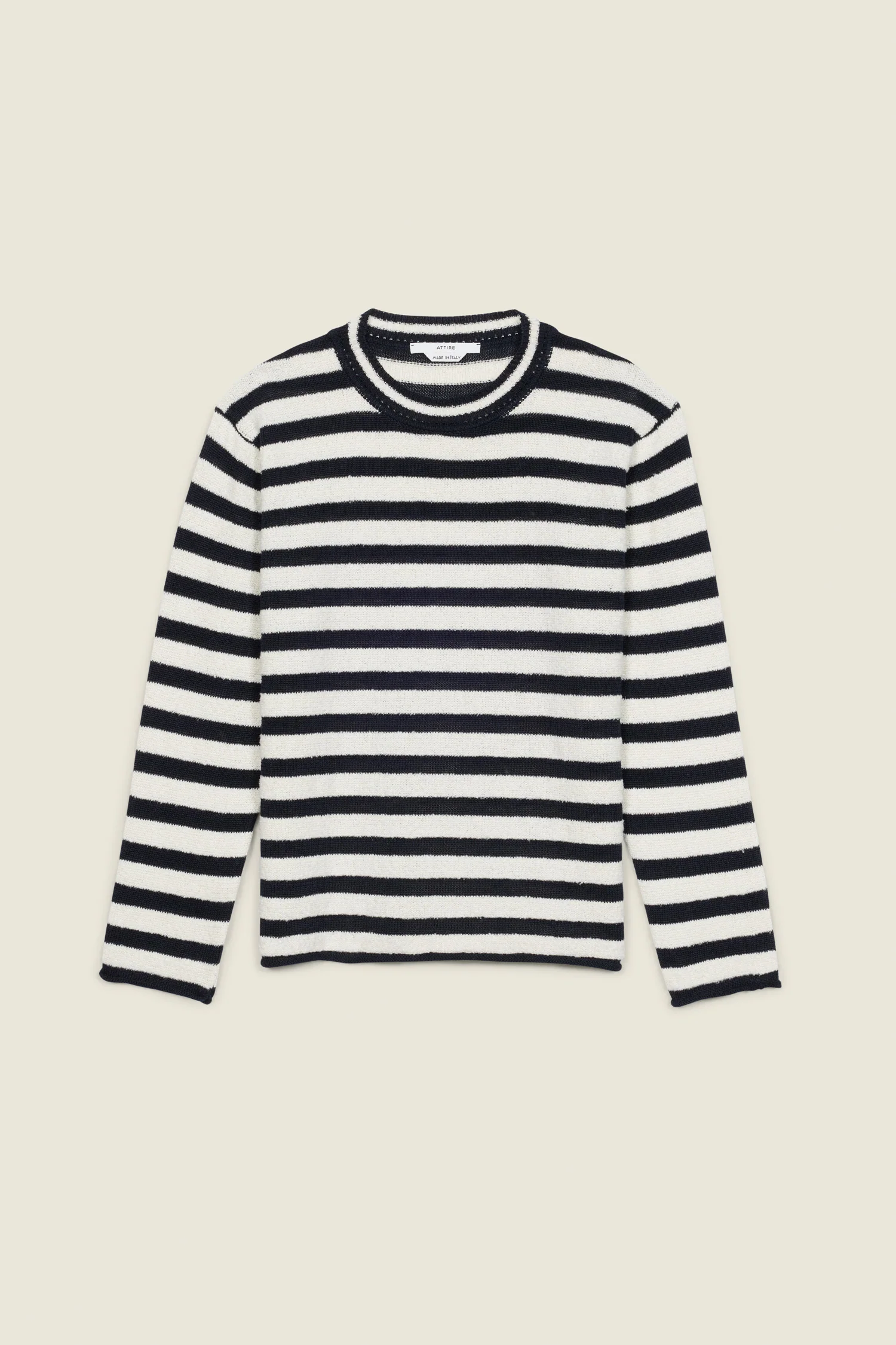Tatiana Knit Sweater Navy White