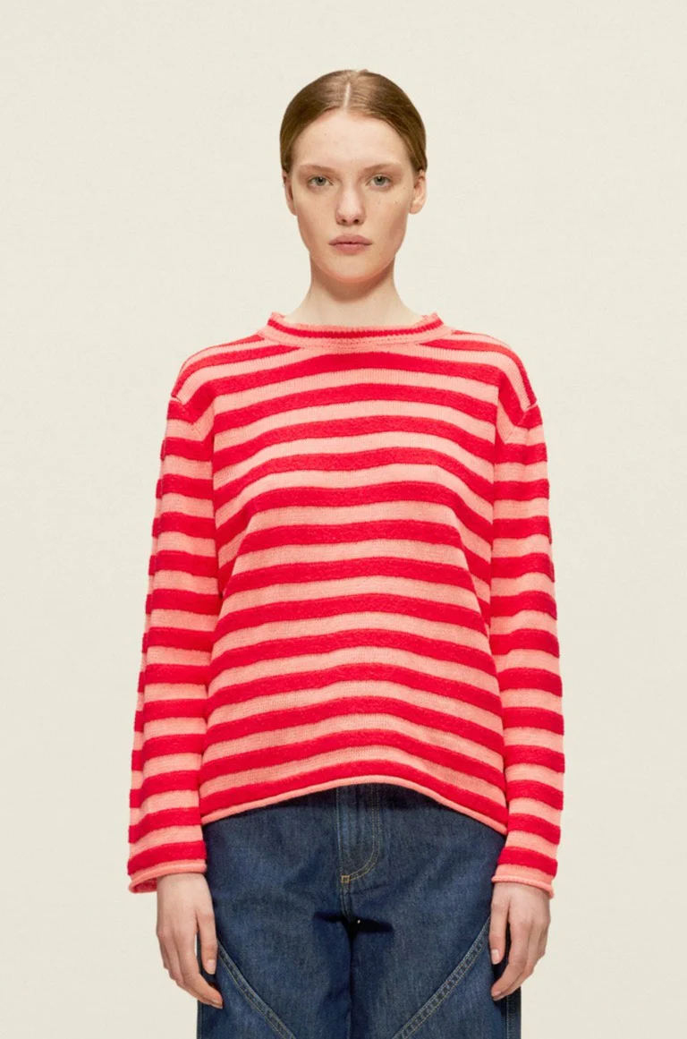 Tatiana Knit Sweater Red Pink - Image 2