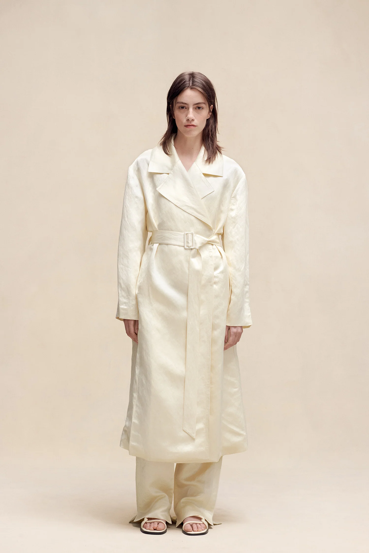 Thelma Shiny Trench White - Image 2