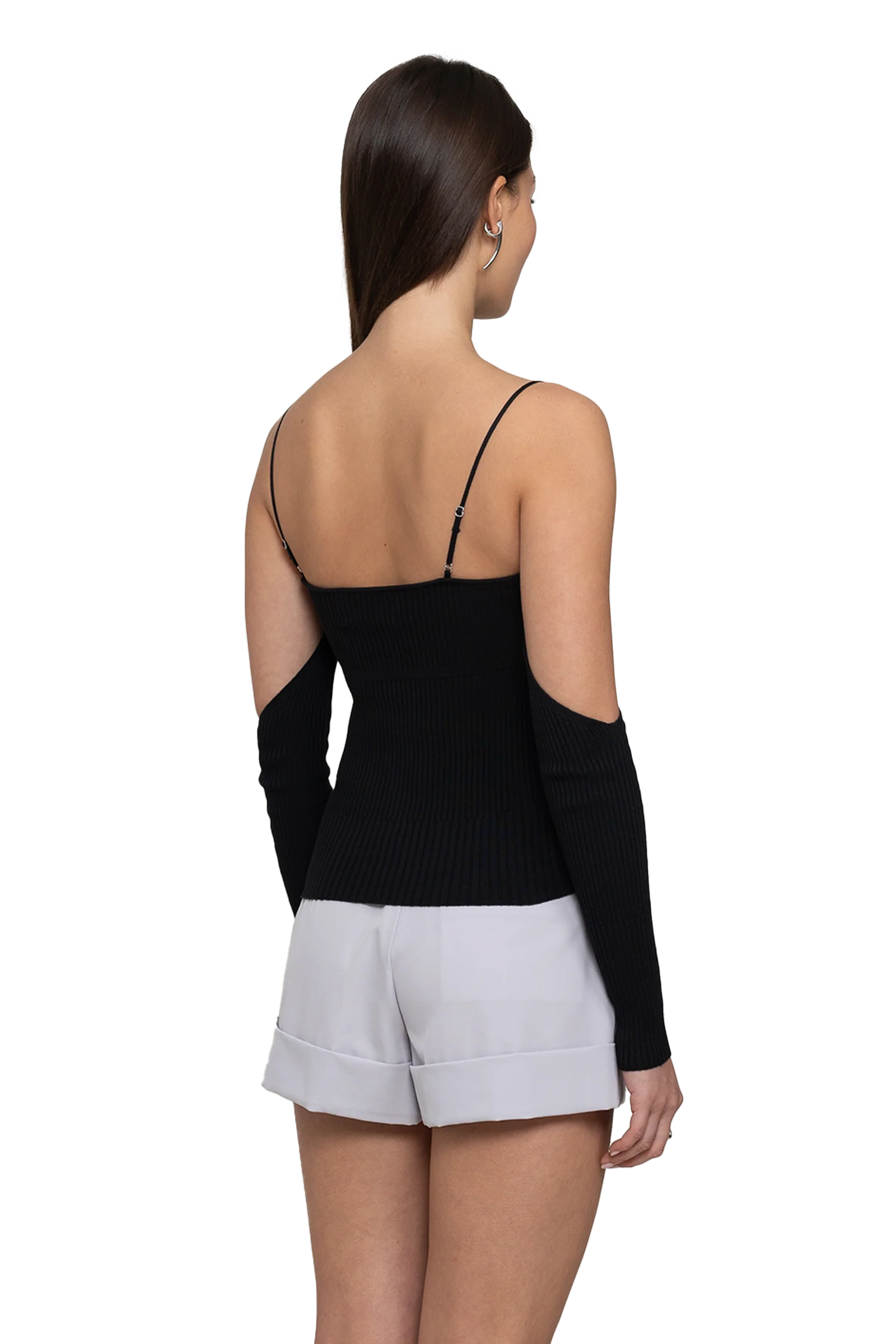 Versatile Knit Top Black - Image 3