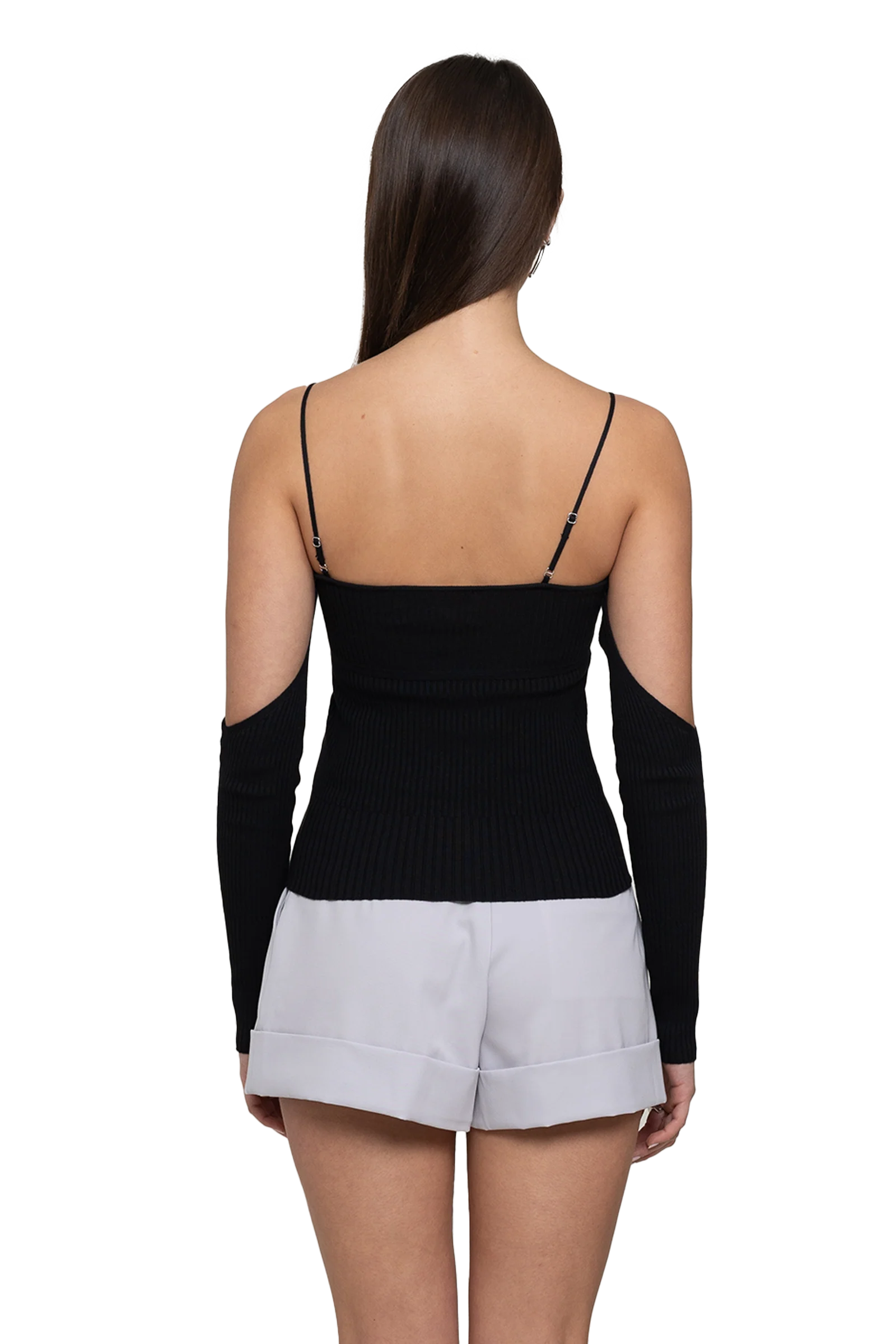 Versatile Knit Top Black - Image 4