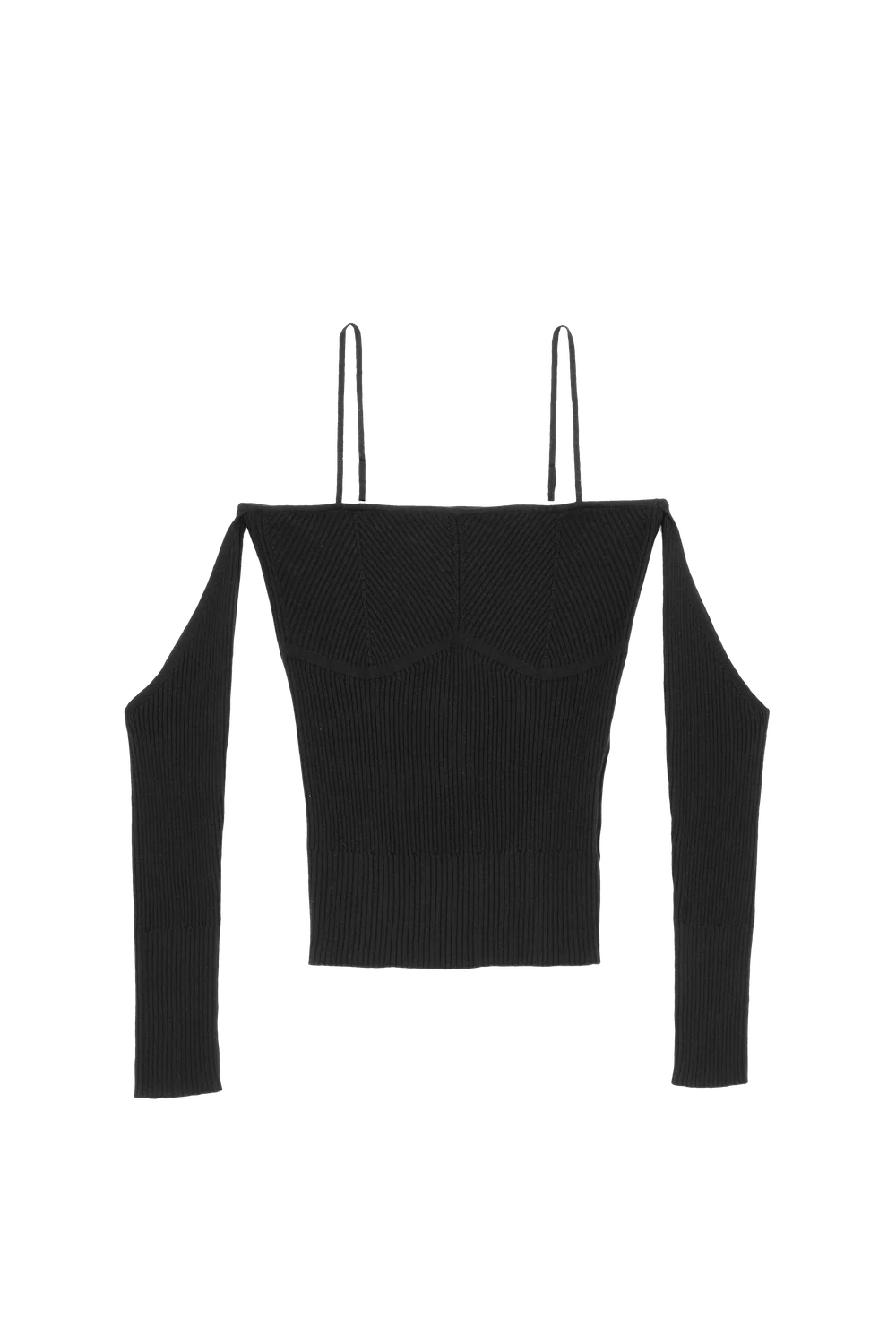 Versatile Knit Top Black - Image 5